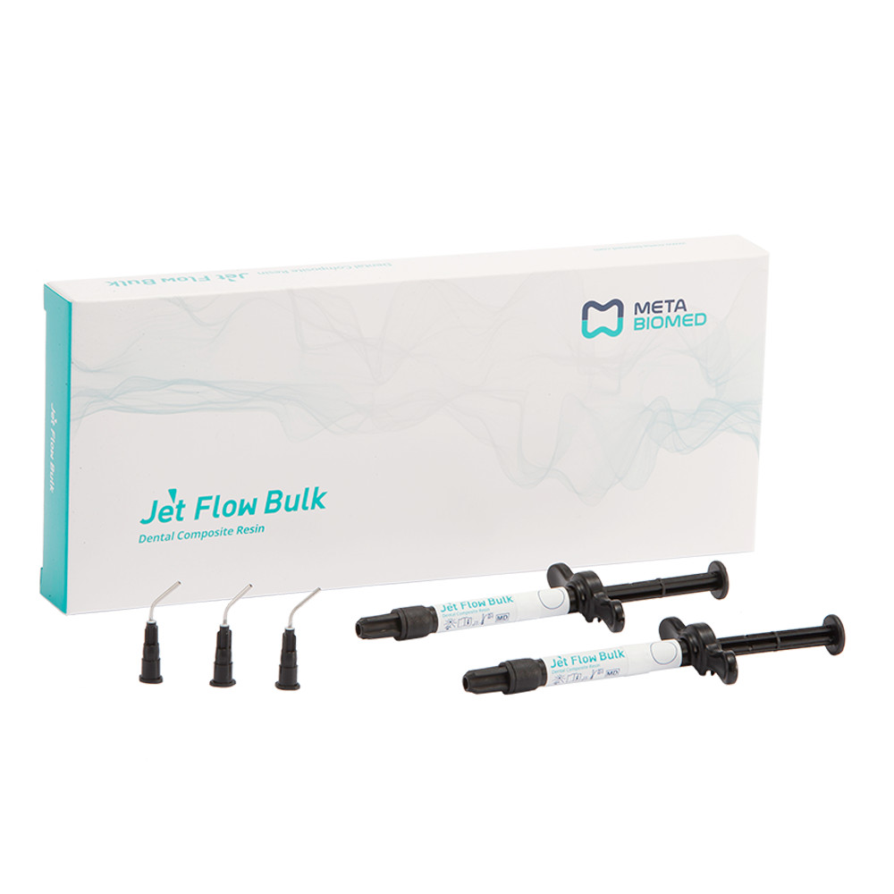 2 x META Dental JET FLOW BULK Superior Bulk fill Flowable Restorative Composite