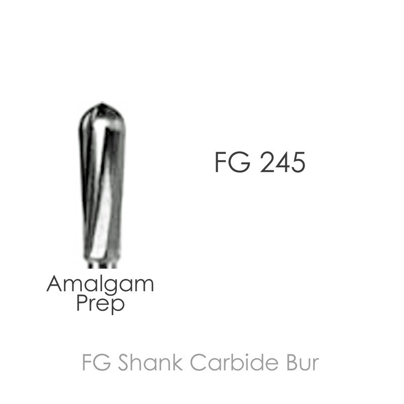 Meta BesQual Dental Carbide Burs FG-245 Friction Grip AMALGAM PREP Pkg/10