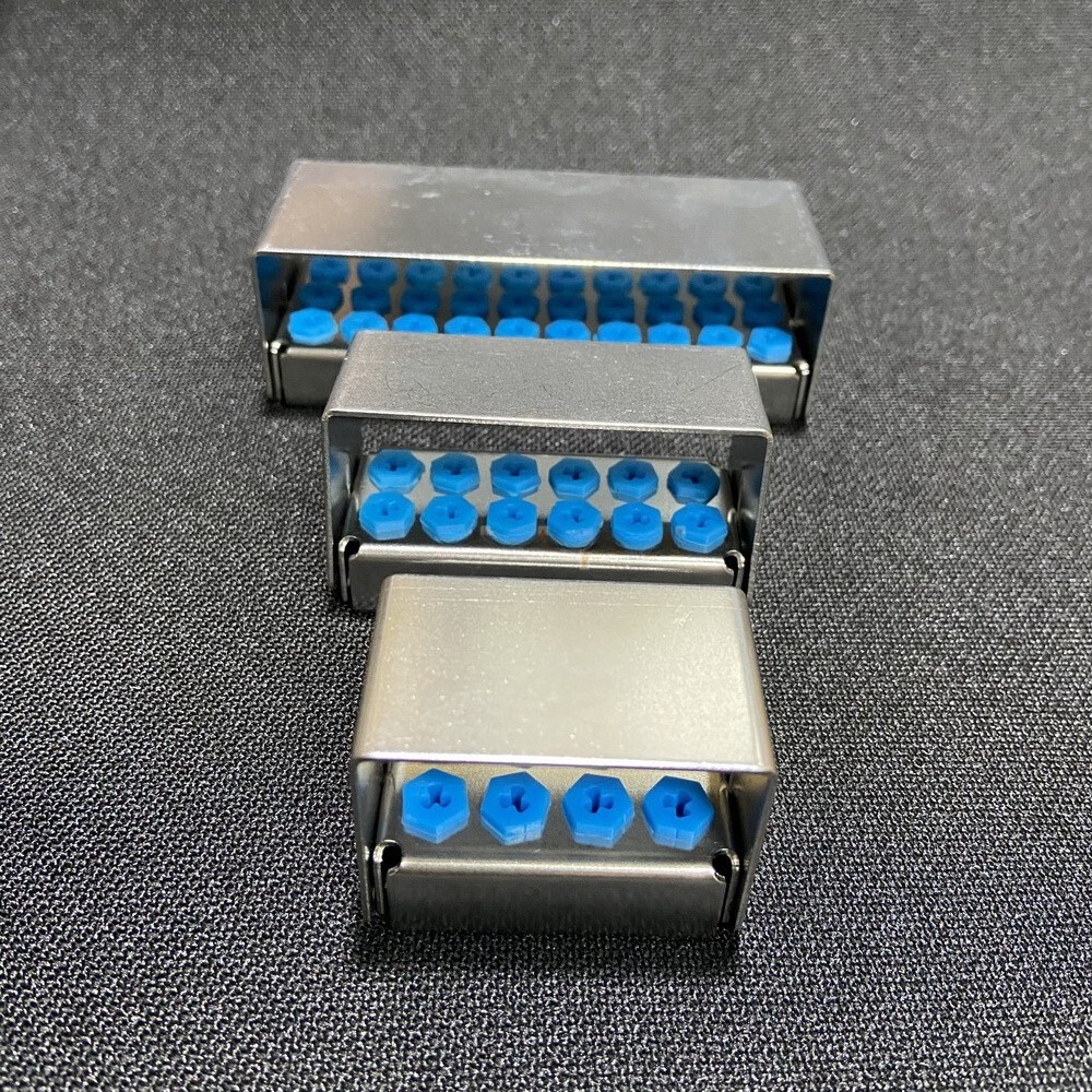 Dental Disinfection Box Implant Drill Burs Organizer Holder Block 8/12/30 Holes