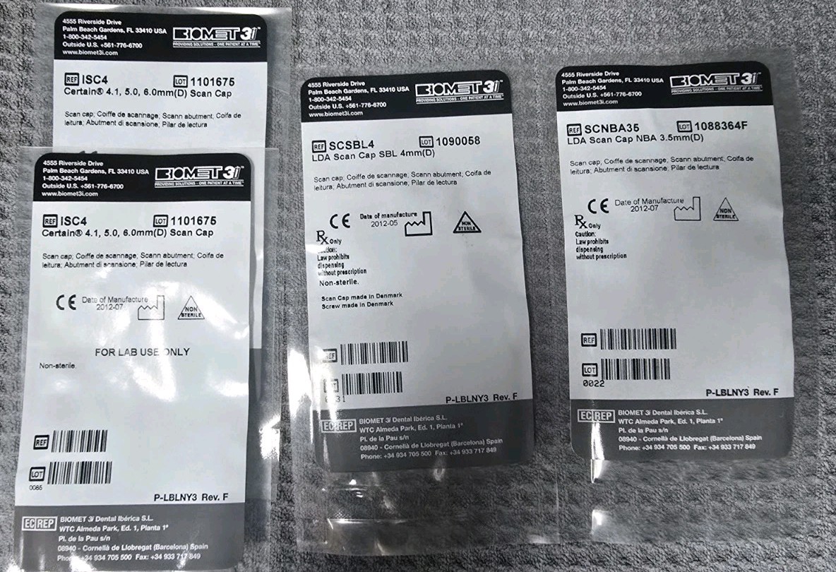BIOMET 3i Scan Cap Lot