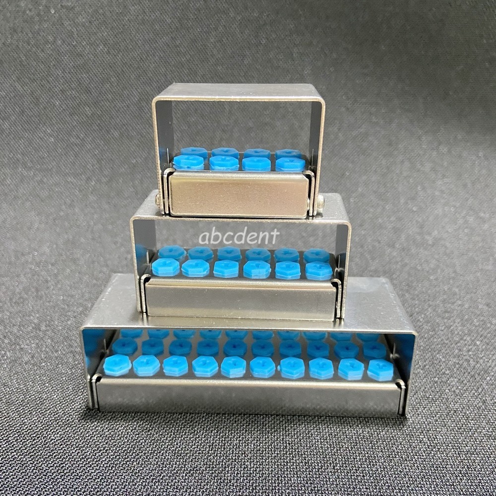 8/12/30 Holes Dental Scaler Tips Holder Bur Box Disinfection Sterilizer Stand