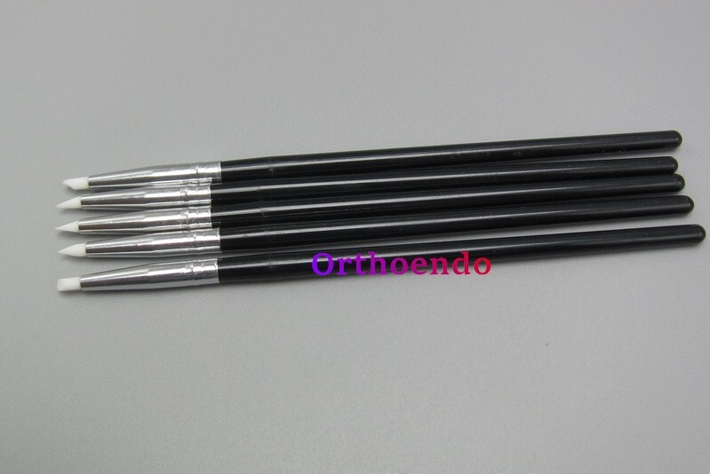 1/10 Kit Dental Adhesive Composite Resin Pens Porcelain Teeth Silicone Brush Pen