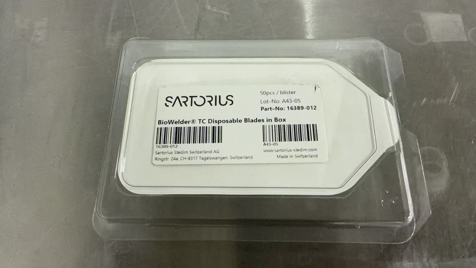 Sartorius BioWelder TC Disposable Blades, Part # 16389-012, 25pcs left