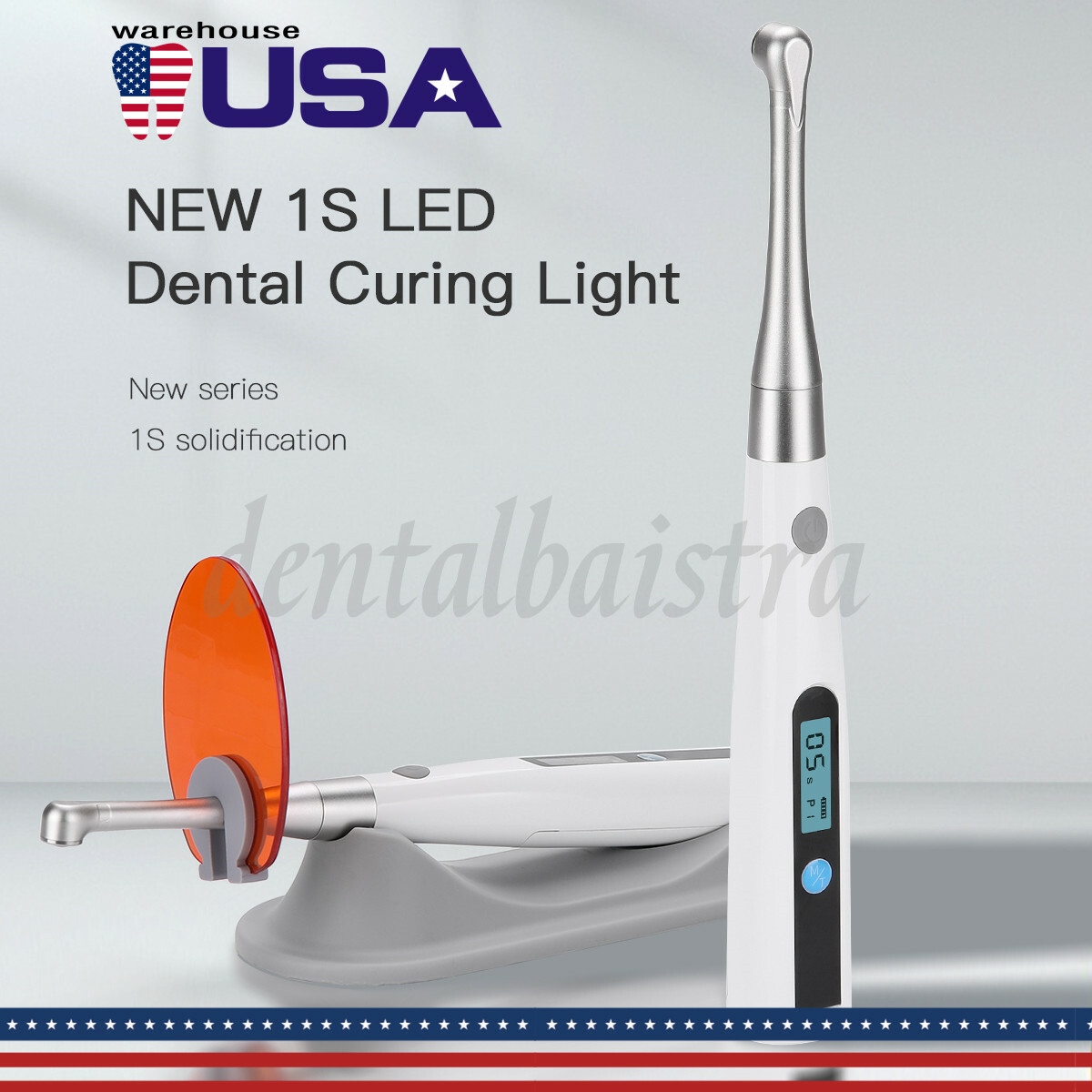 Dental Wireless Curing Light Lamp CV-215GUN 1 Second Curing 1400mw/cm2 UPS
