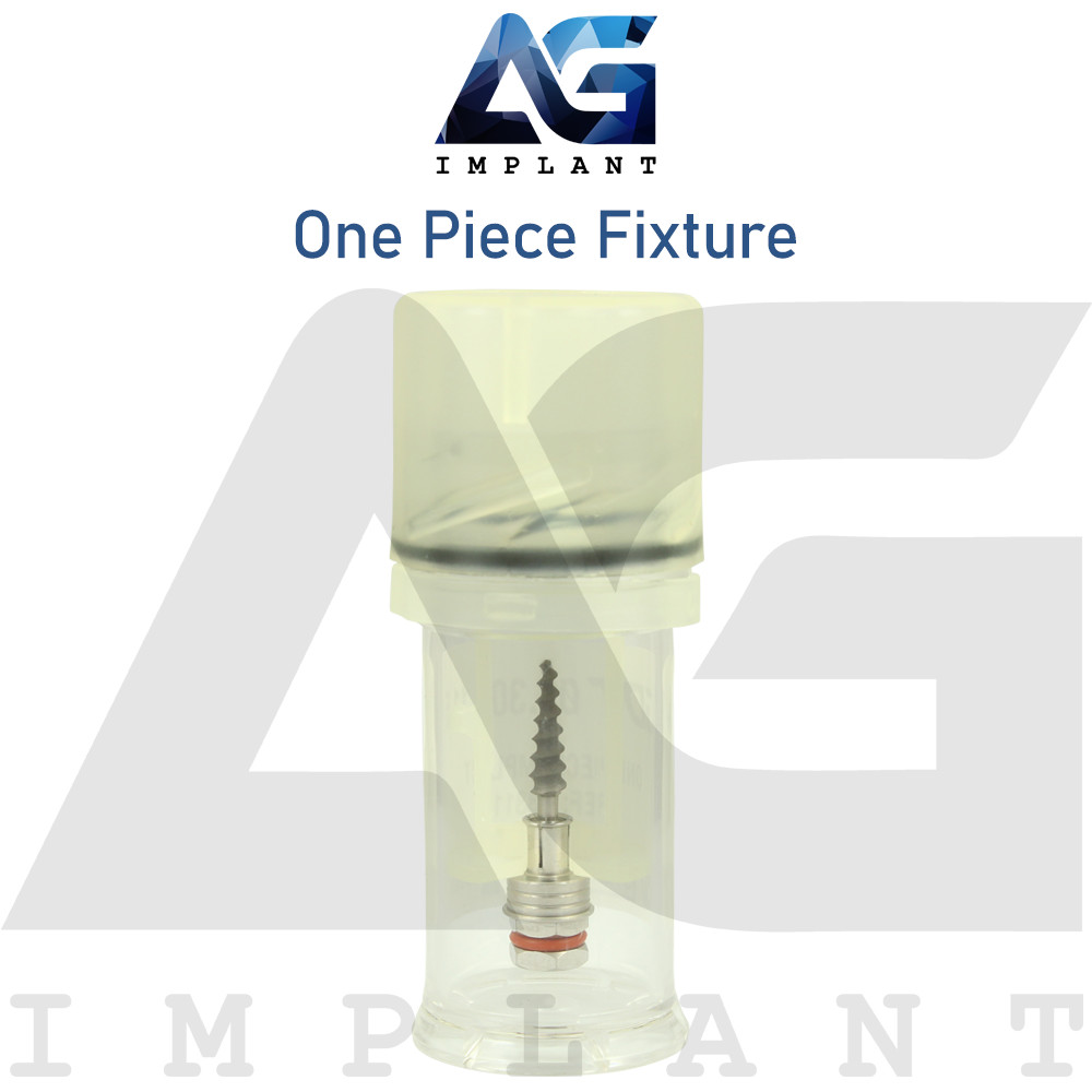One Piece Fixture System Titanium Prosthetic Integrated SLA Surface Dental