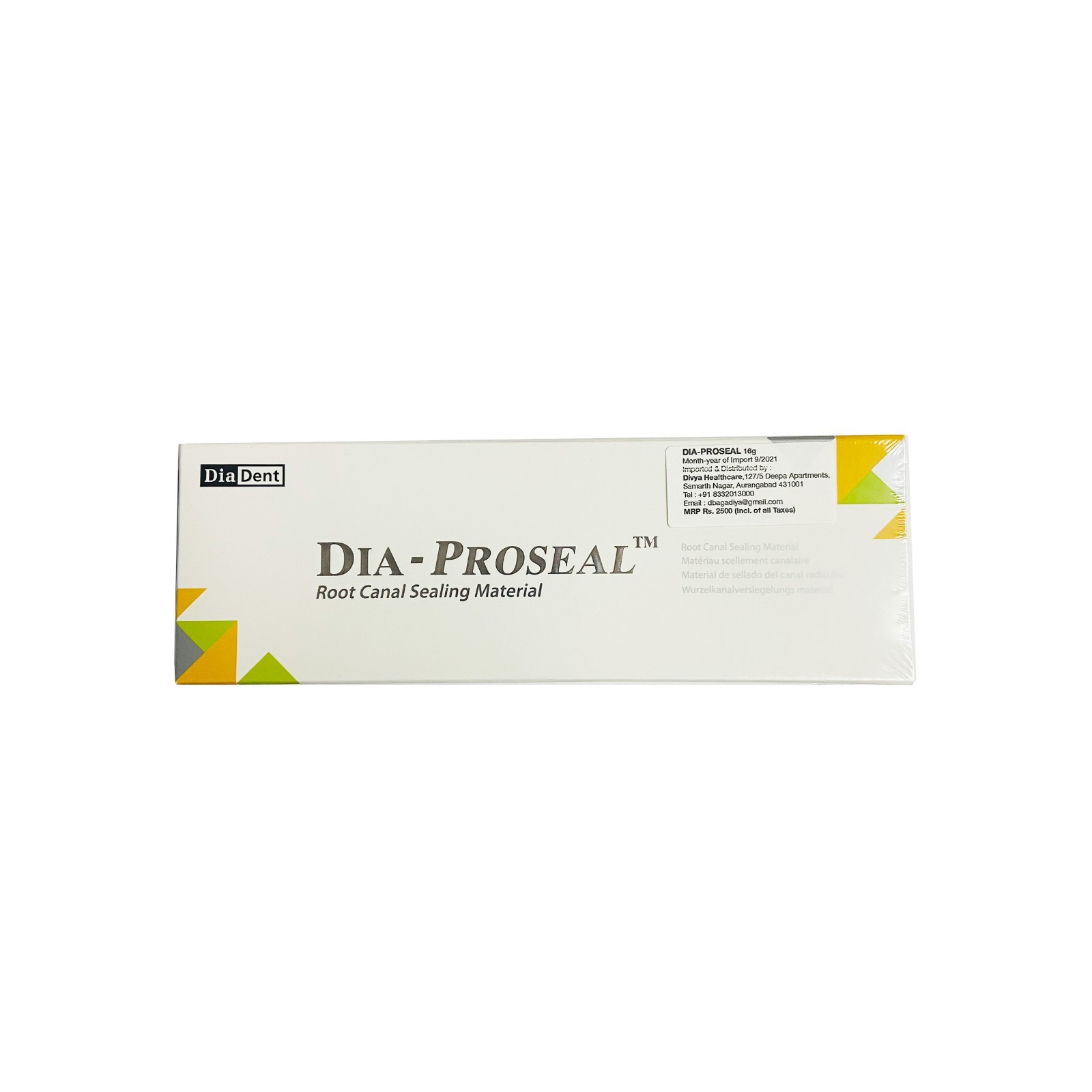 DiaDent Dia-Proseal Resin-Based Root Canal Sealing Material High Radiopacity