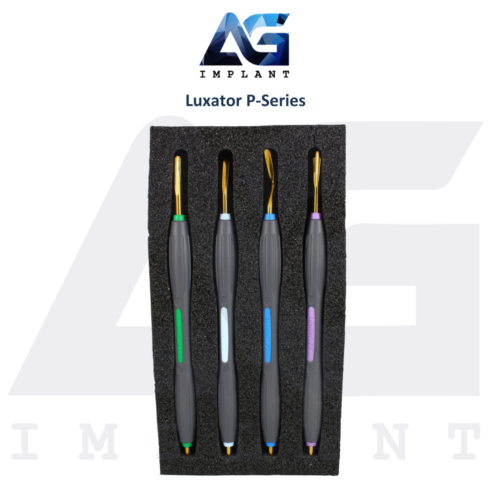 Dental Luxator P-Series Blade Shape Thin Extracting Tool Penholder Grip