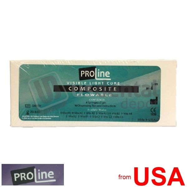 PRO-LINE – ProFlow Flowable 4 syringe Kit color A2 – 4 x 2gr Flow Hybrid 123395