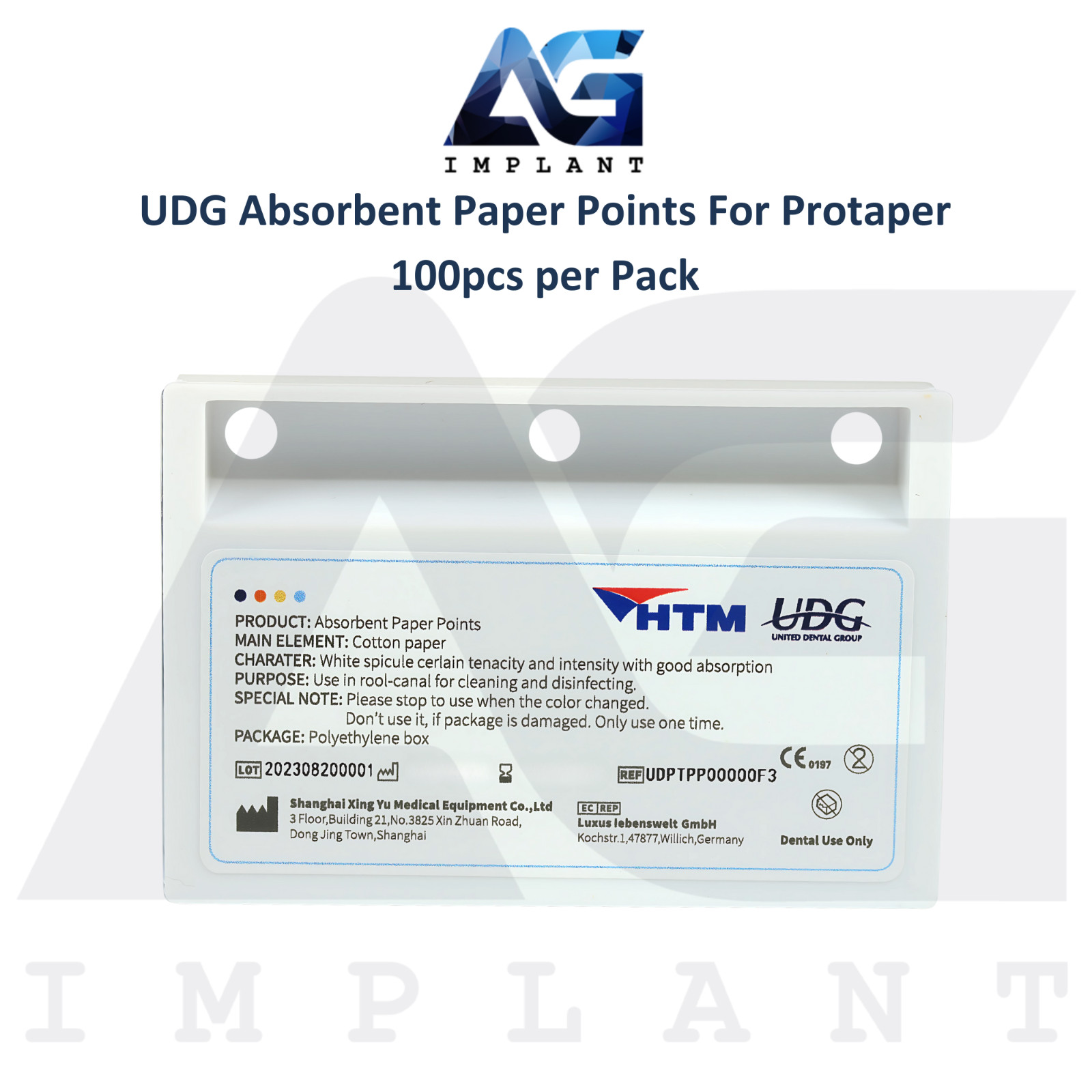 5 Dental Absorbent Cotton Paper Points For Protaper 100pcs/Pack Fast Drying Lab