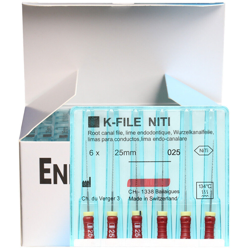 10 Packs Dental K-FILE NITIFLEX NiTi Flexible Endodontic ENDO Root Canal K Files