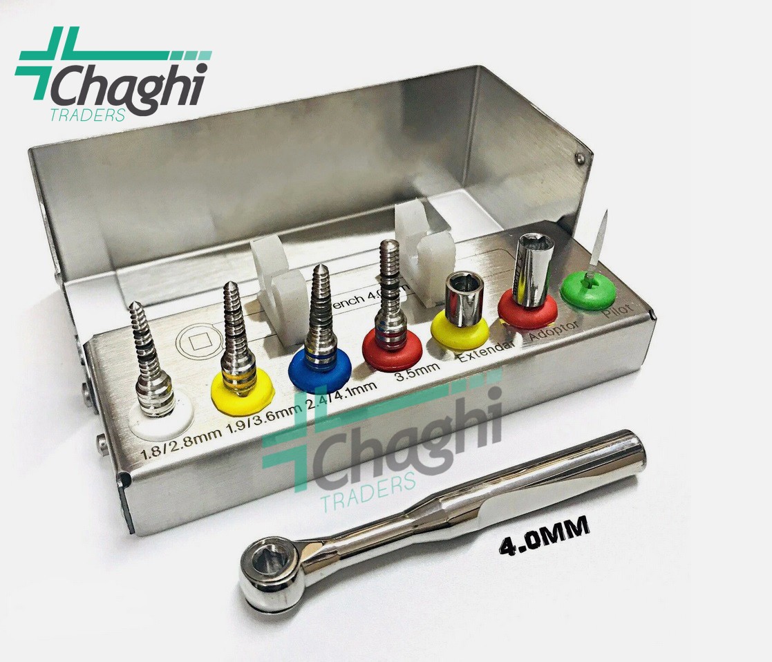 Bone Compression Kit Dental Implant Surgical Sinus Lift Expander 8 PCs Chaghi tr