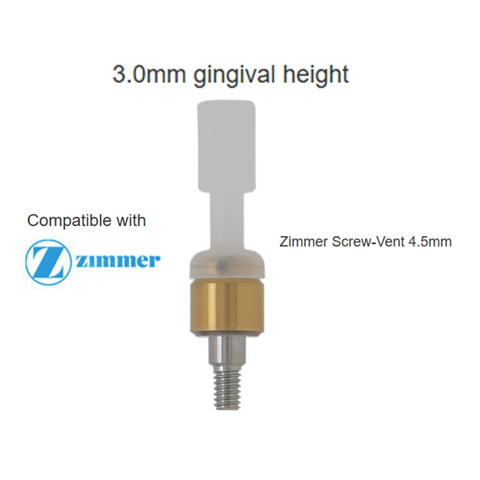 Dental Overdenture Attachment Abutment IM PLANT For Zimmer 3/4/5mm 1Pcs