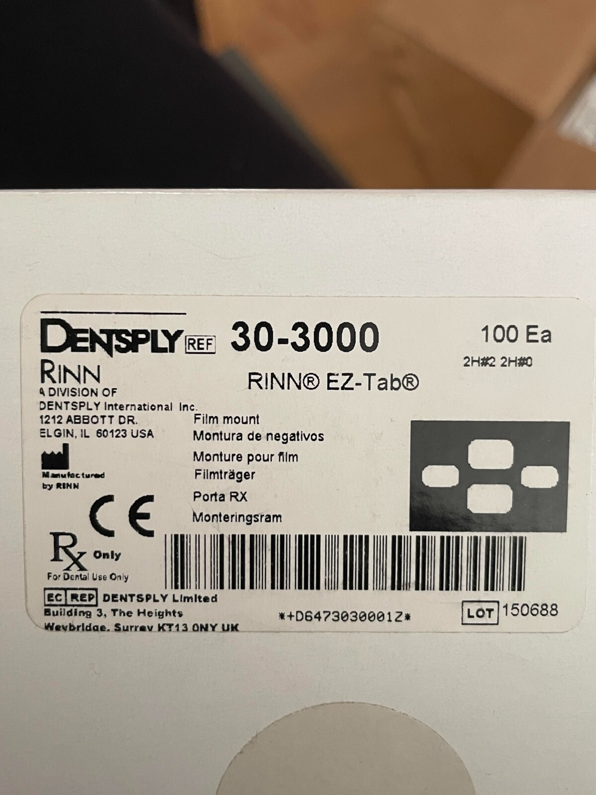 Dentsply xray mounts Rinn 30-3000 New in box-100