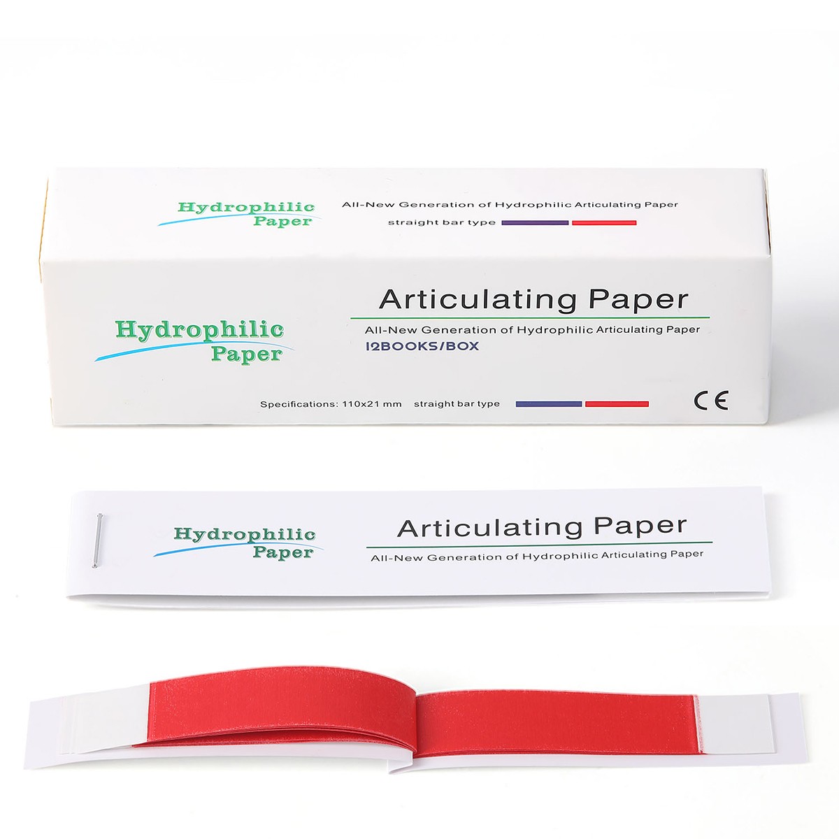 1-5Pack Dental Articulating Paper Double Sided Articulating Strips Blue/Red