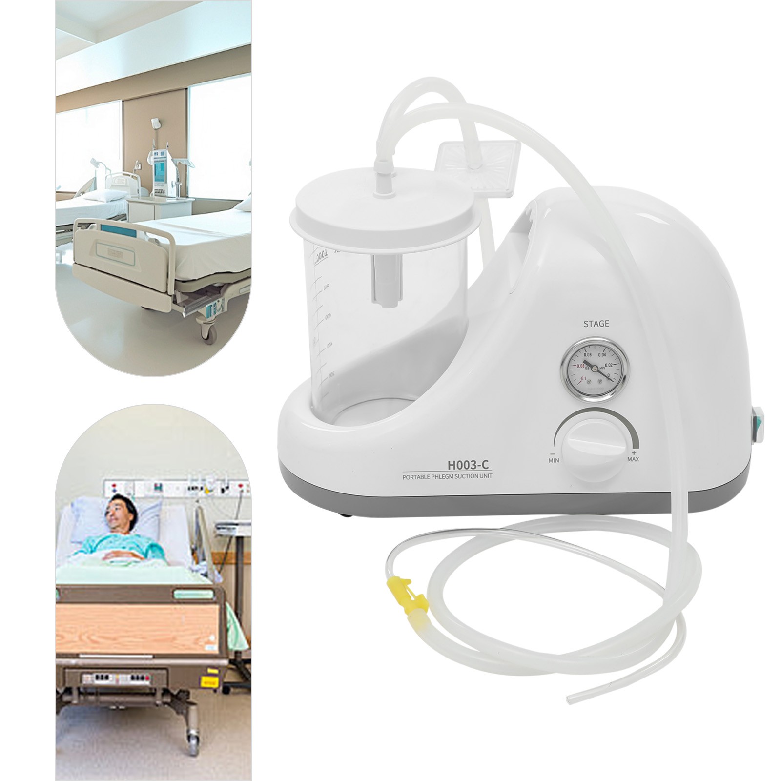Dental Medical Emergency Vacuum Phlegm Suction Unit Electric Portable 3.7Gal/min