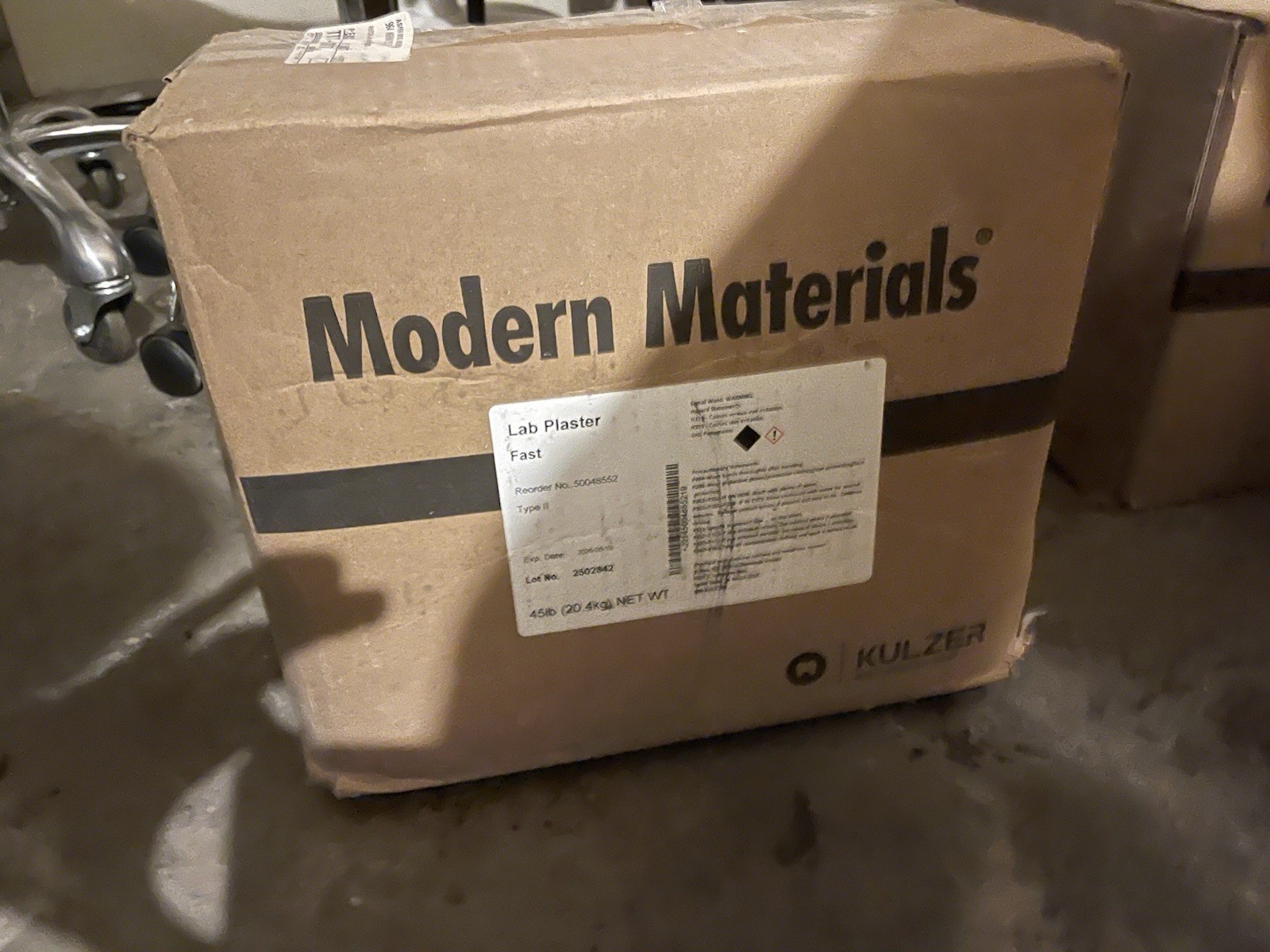 Kulzer 50048512 Modern Materials Dental Lab Plaster White Fast Set 25 Lbs