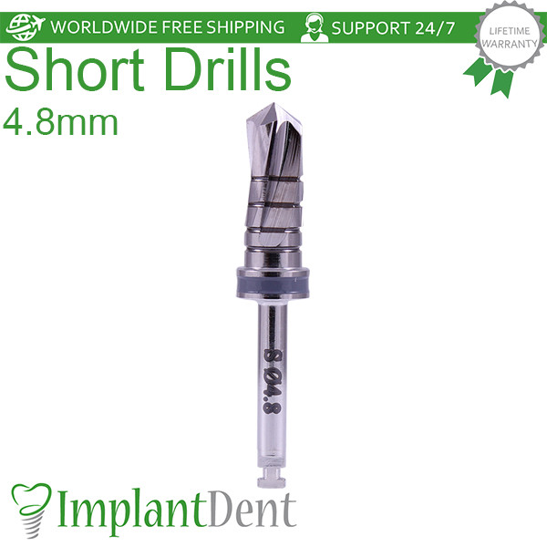 1x Dental Short Drills 11.5mm External Irrigated Stainless Steel Dentistry Tool