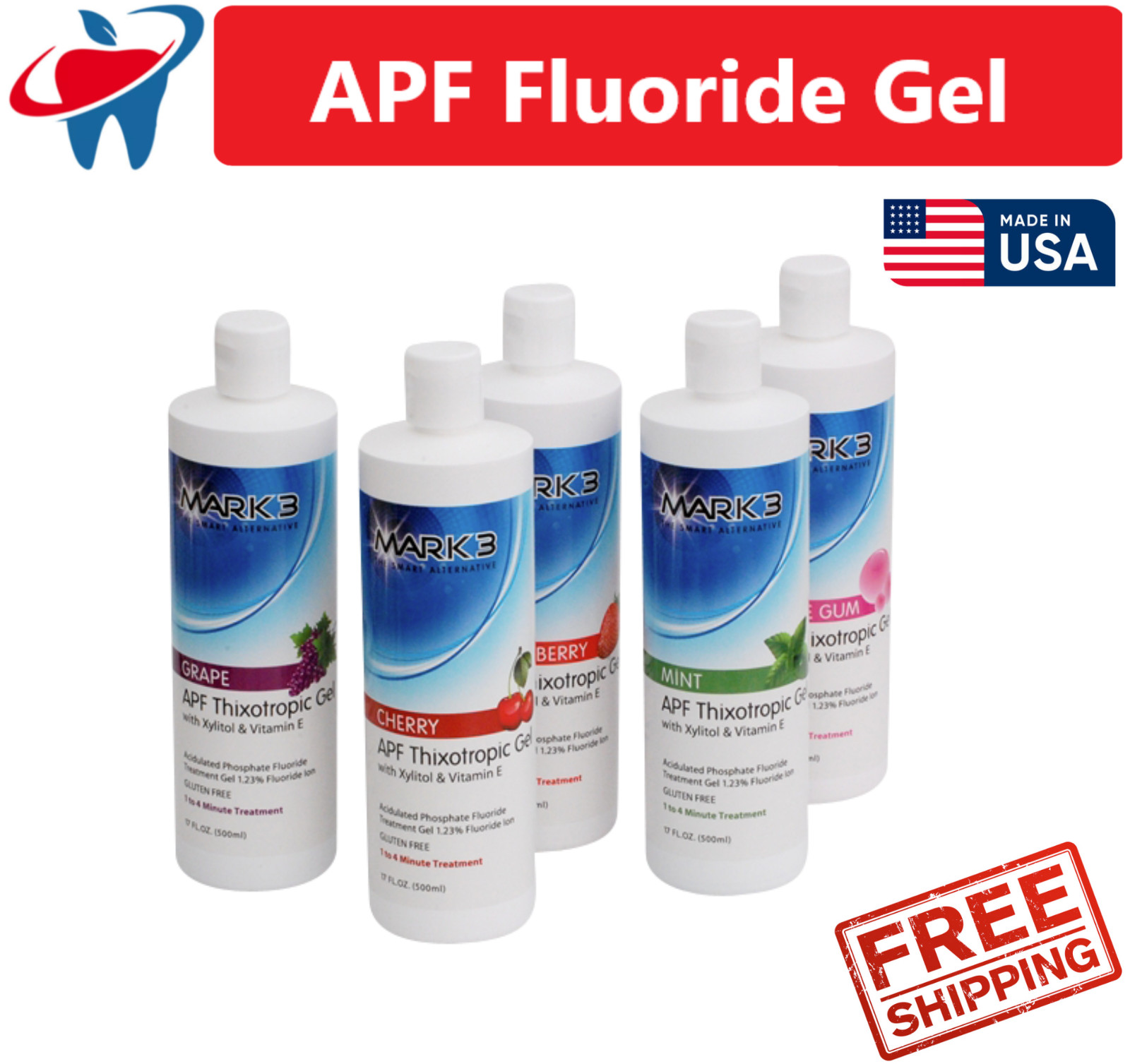 Dental APF Fluoride Gel 17oz – MARK3 Choose Flavour