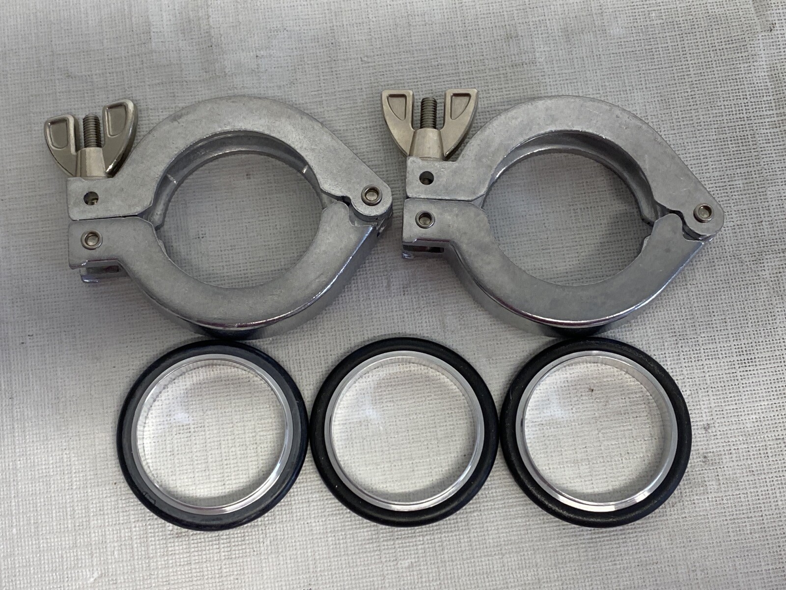 EDWARDS NW40 NW32 Aluminum Swing Clamps & Centring Rings C10516403