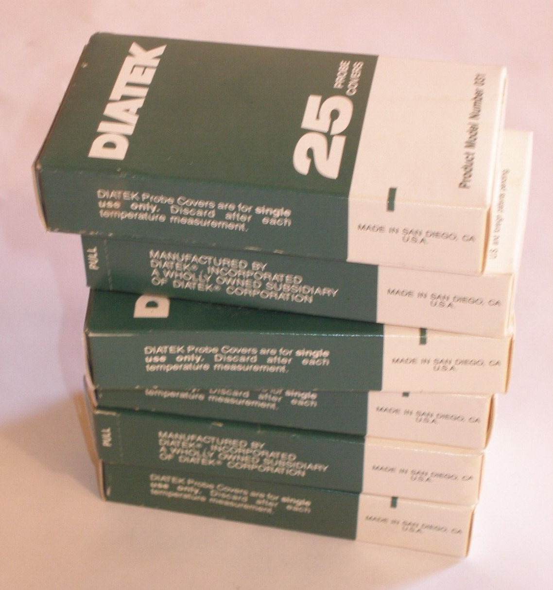 Diatek 600 Electronic Clinical Thermometer Probe Covers, Six boxes of 25