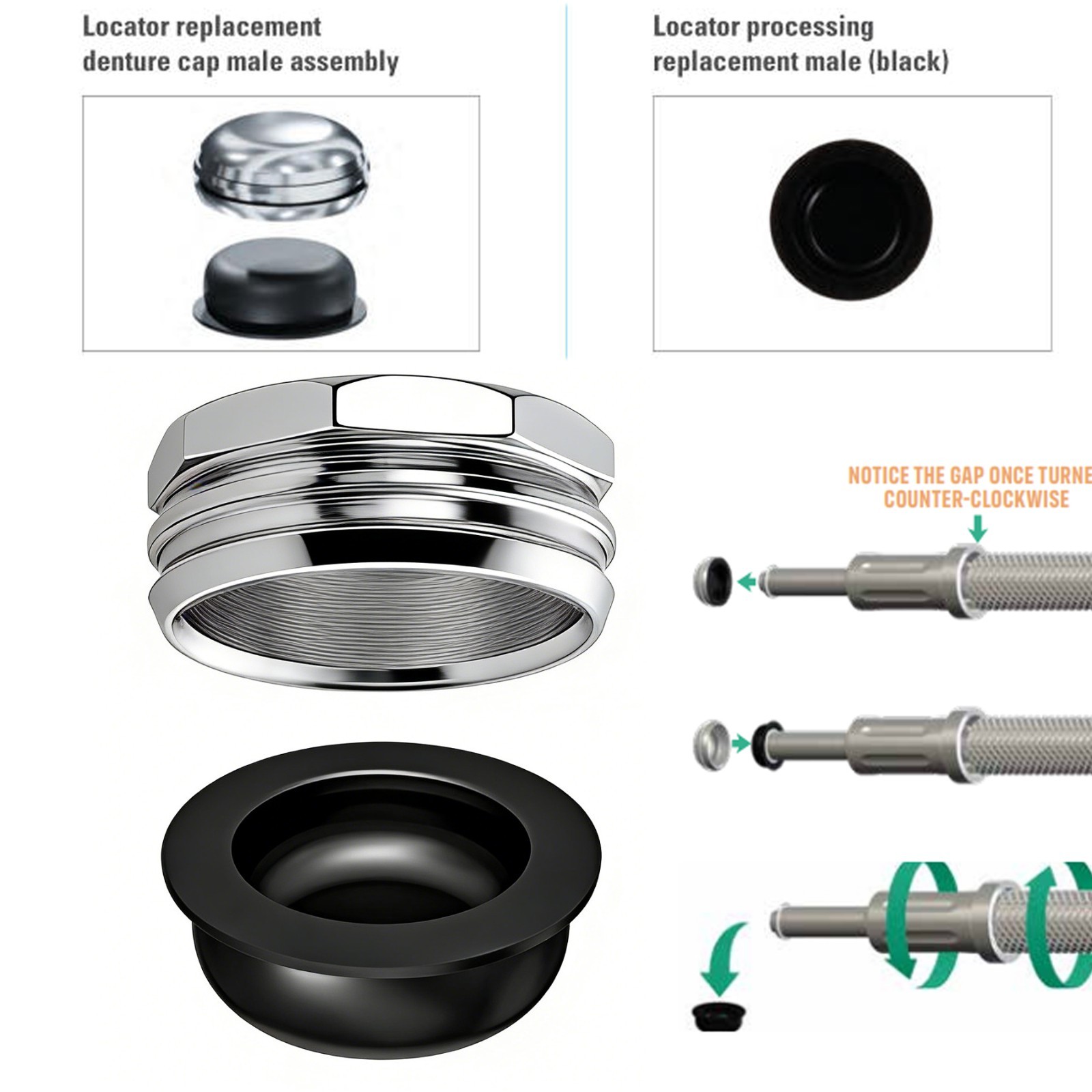 US Fit Hiossen ET / Osstem TS Dental Titanium Abutments & Restorative Components