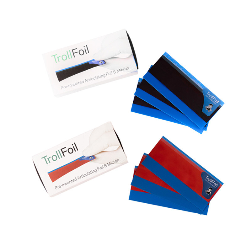 Directa TrollFoil Thin Articulation Paper Dental Occlusion Red/Blue 100pcs
