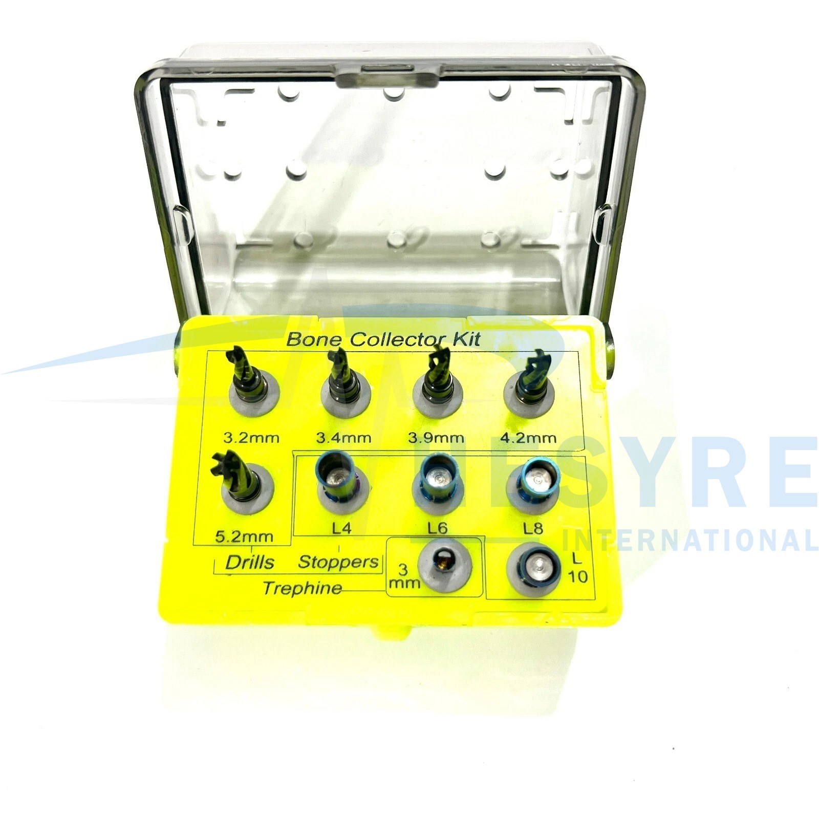 Dental Implant Bone Collector Kit Drills Stoppers Autobone Chip Maker GBR