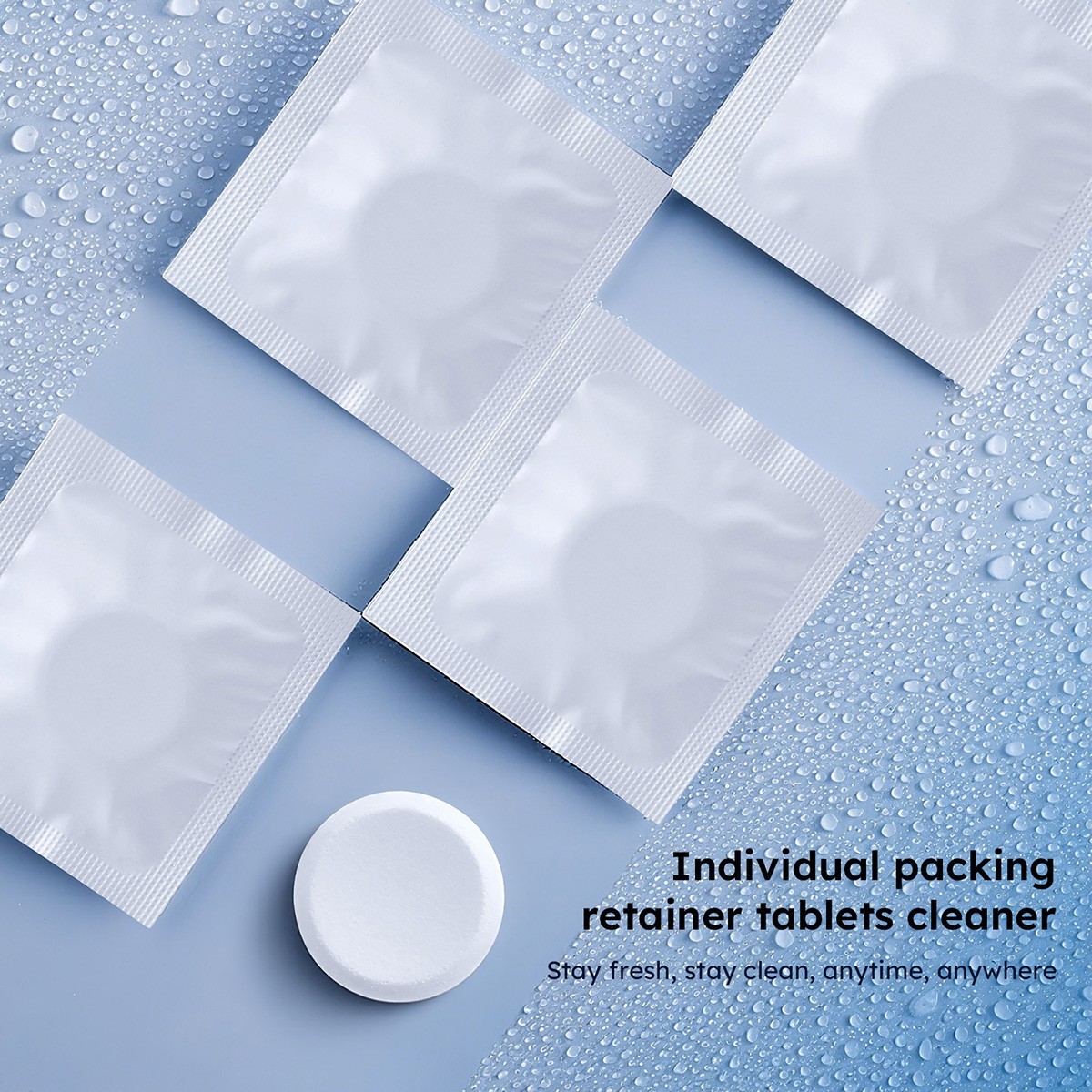 Denture Cleaner Tablets Cleaning Crystals Or Retainers, Mouth Guards & Aligners