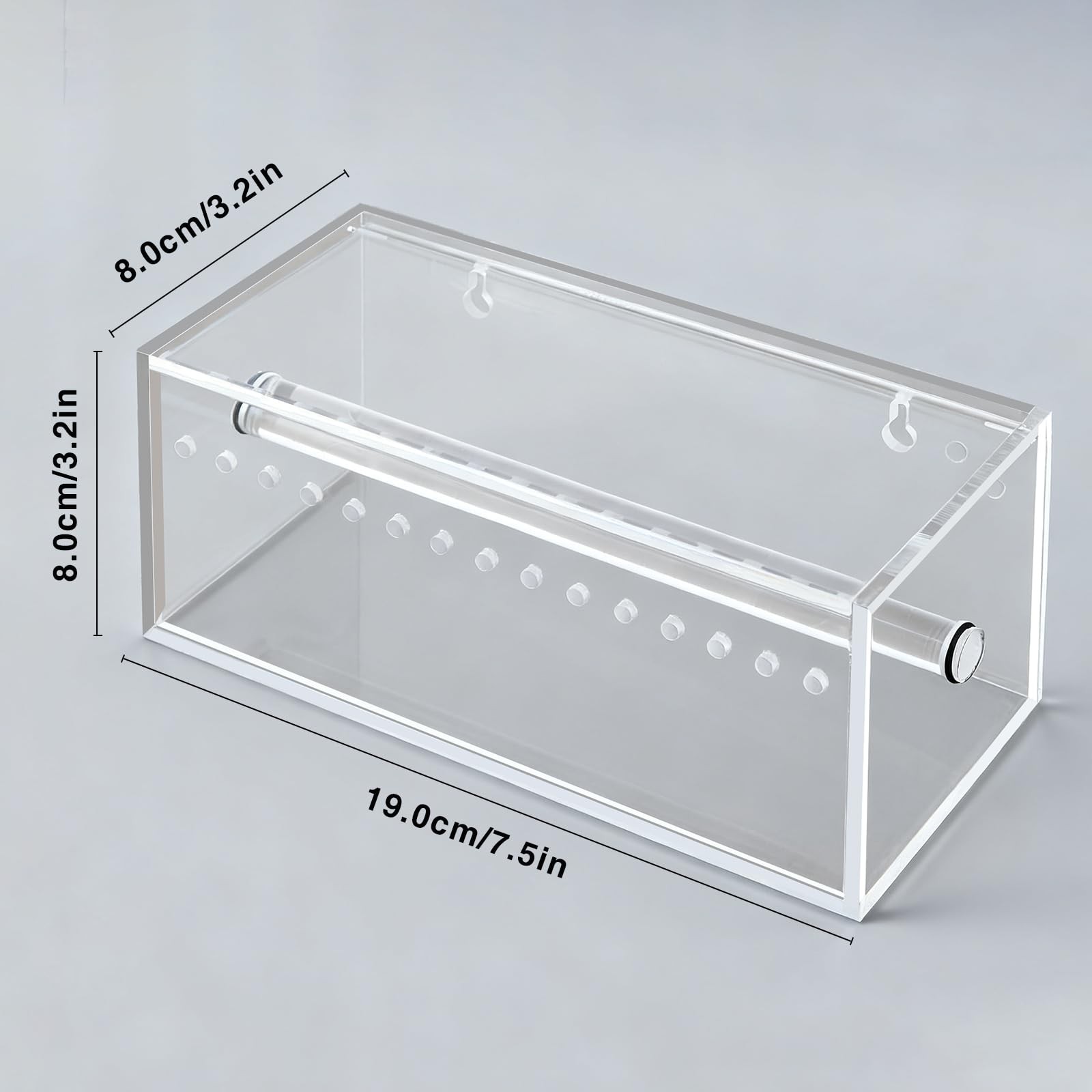 CroBlissful Orthodontic Power Chain Organizer Case 7.5 × 3.2 Inches clear