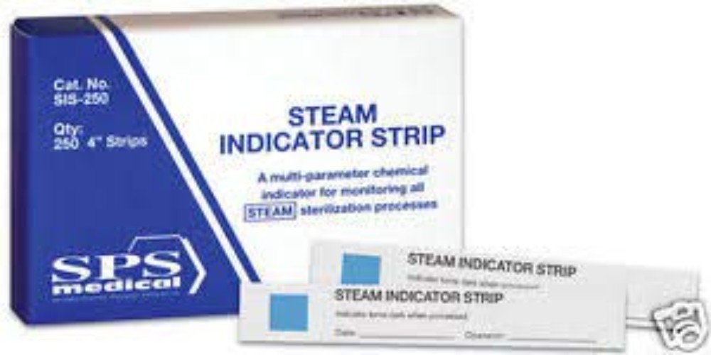 4-Inch Steam Indicator Strips – 250 Pack for Reliable Sterilization Monitoring
