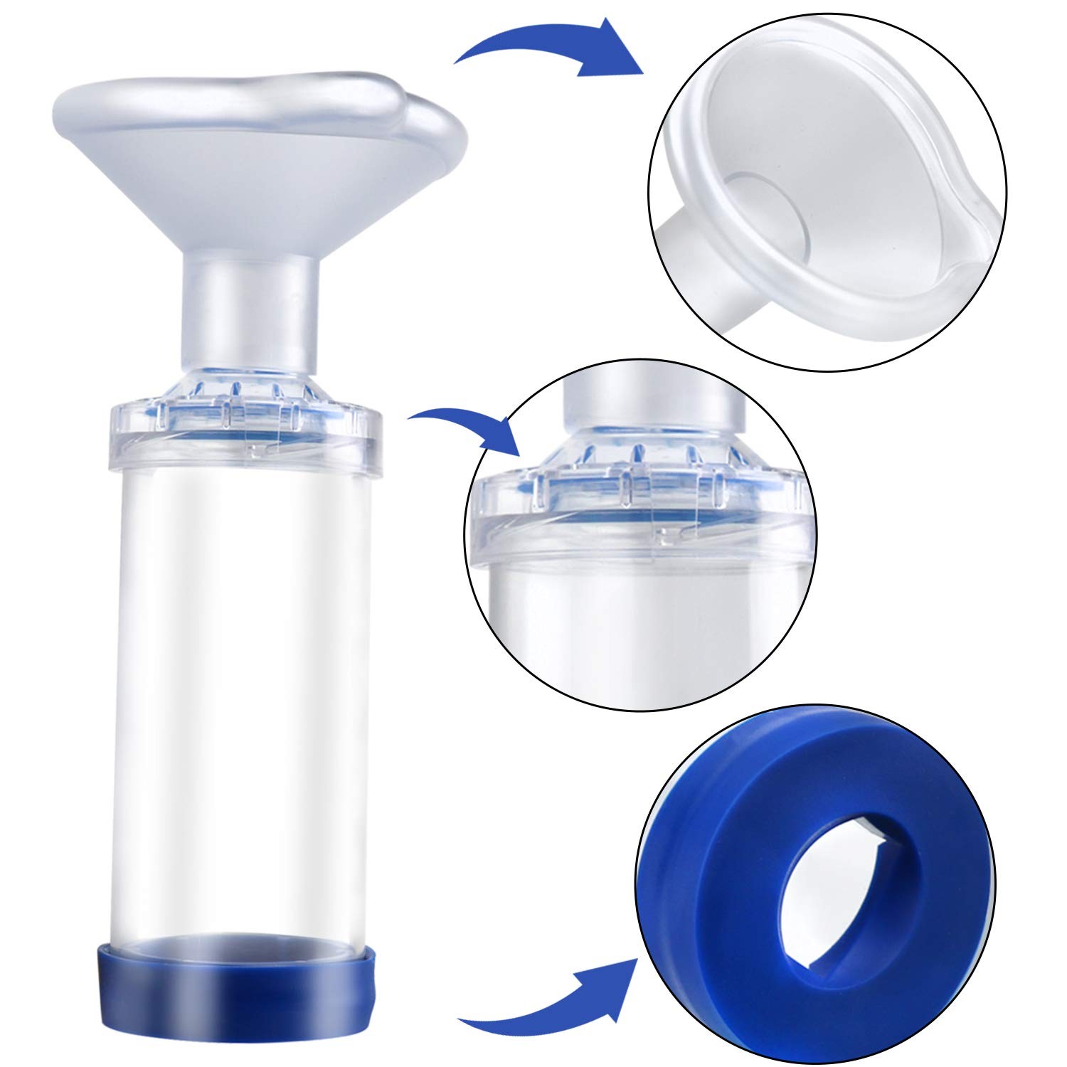 Free-Space Cat/Dog Inhaler Spacer,Feline/Cannie Aerosol Chamber two mask