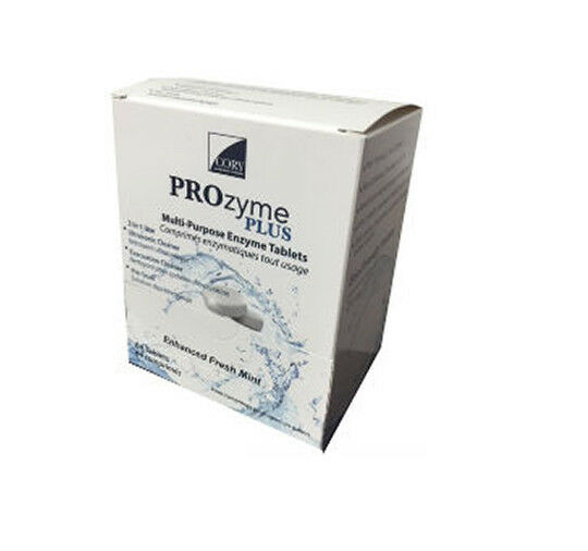 2x 64 Tablets Prozyme Plus Ultrasonic & Evacuation Cleaning pre-soak 3 in 1 Mint