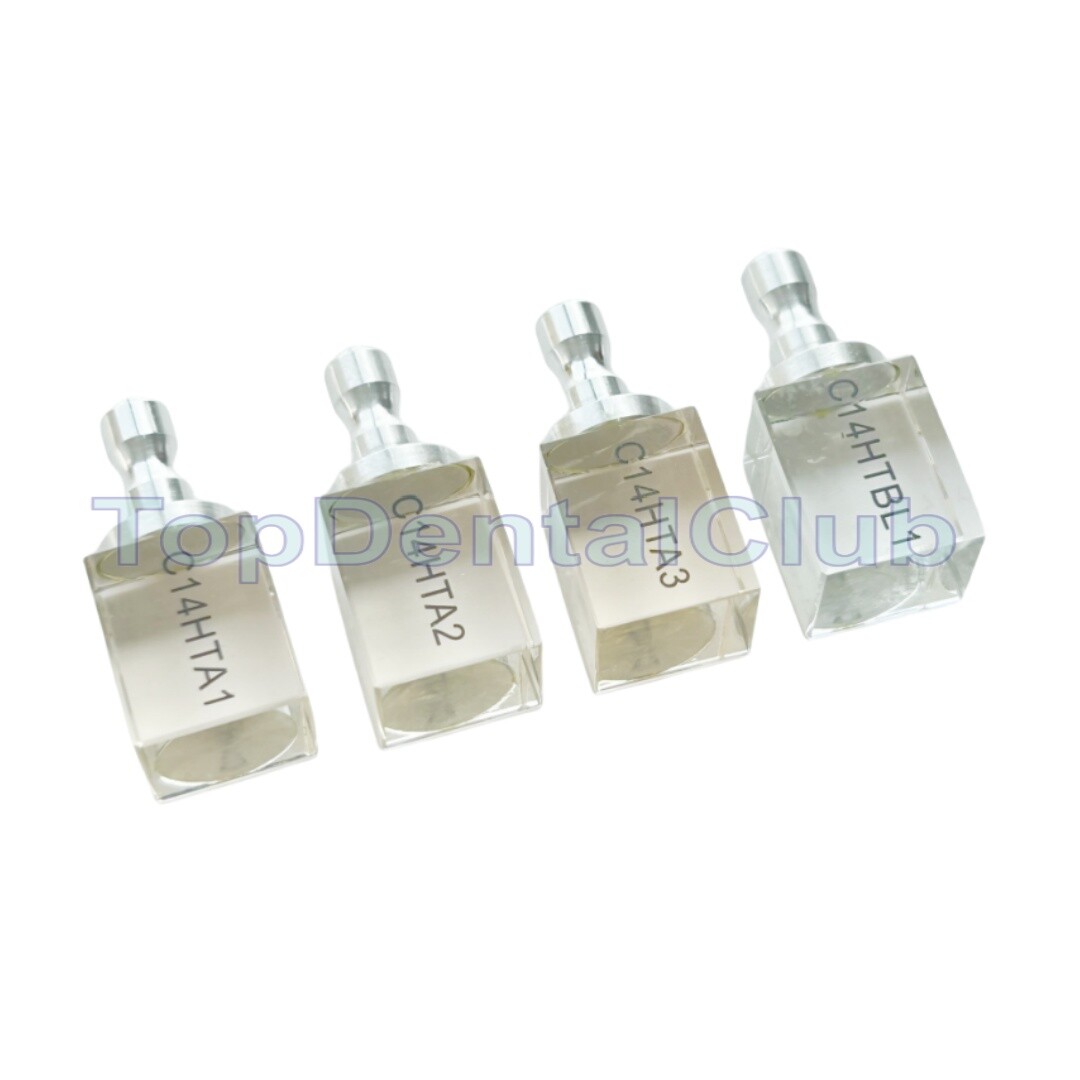 C14 HT Dental Crystal Blocks Glass Ceramic Zirconia Reinforced CEREC Block CAD
