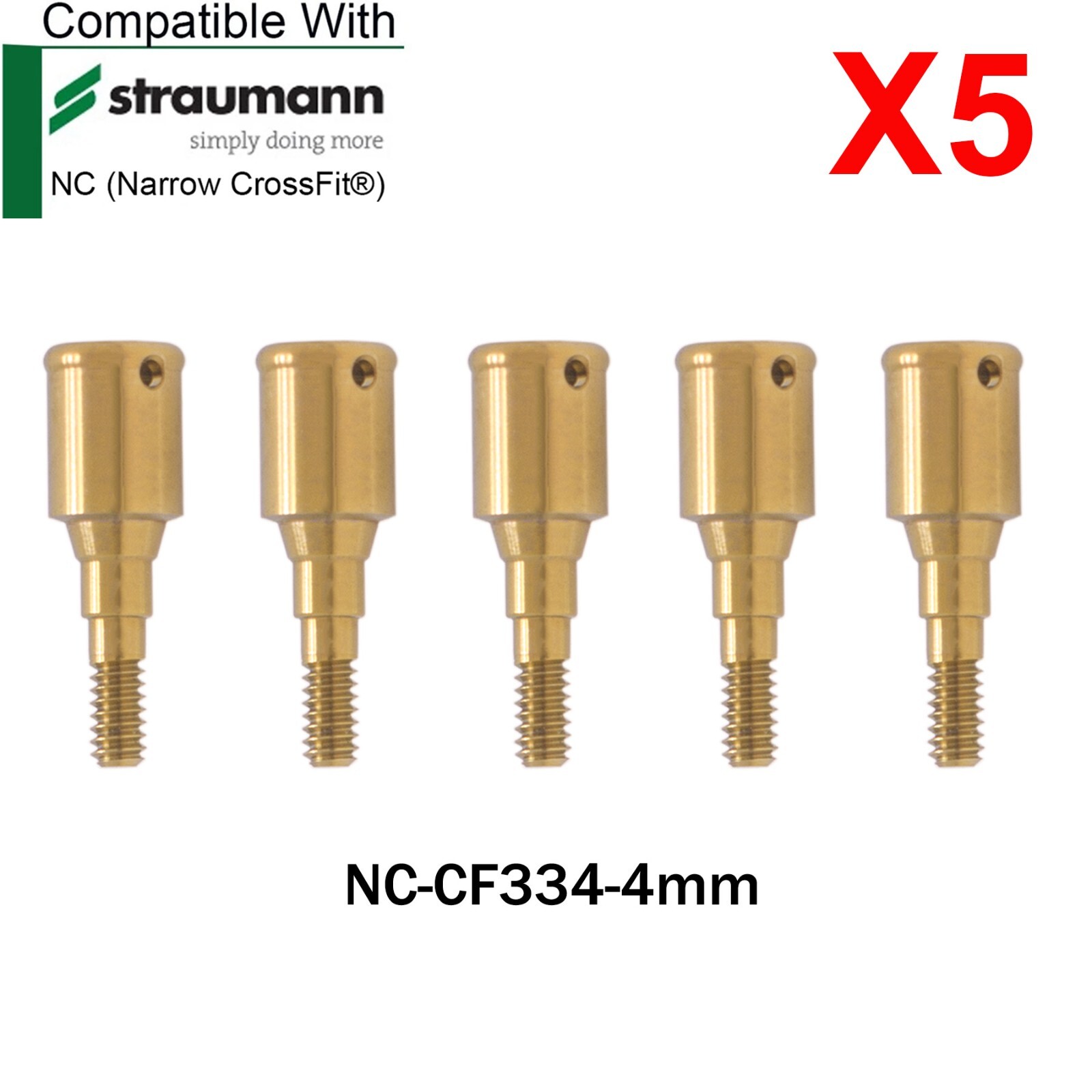 Dental Locator Abutment Male Caps Inserts For Straumann ITI Bone Level NC Ø3.3mm