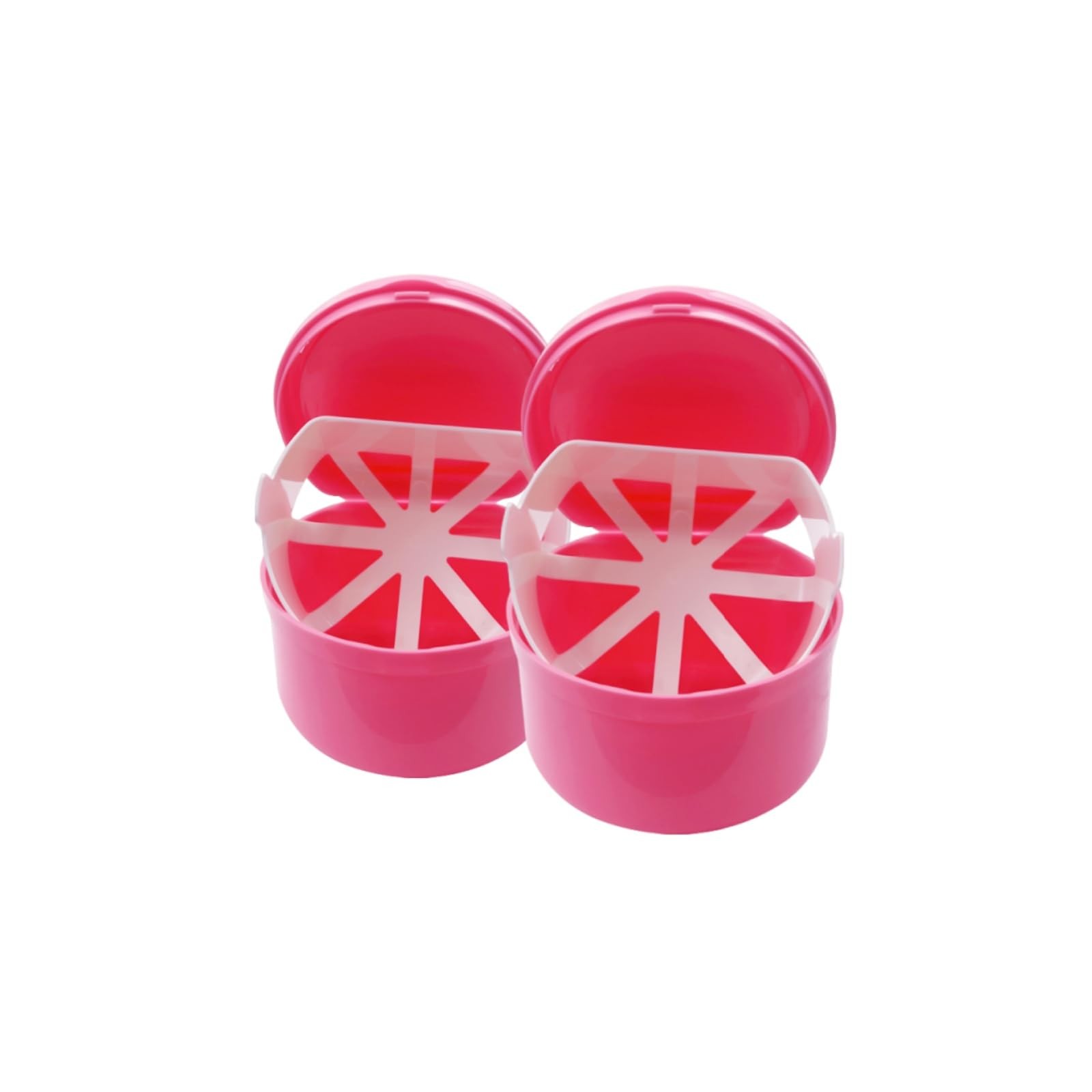 SENLIN DENTAL 2PCS Retainer Cleaner Case, Lightweight and 2pcs Pink