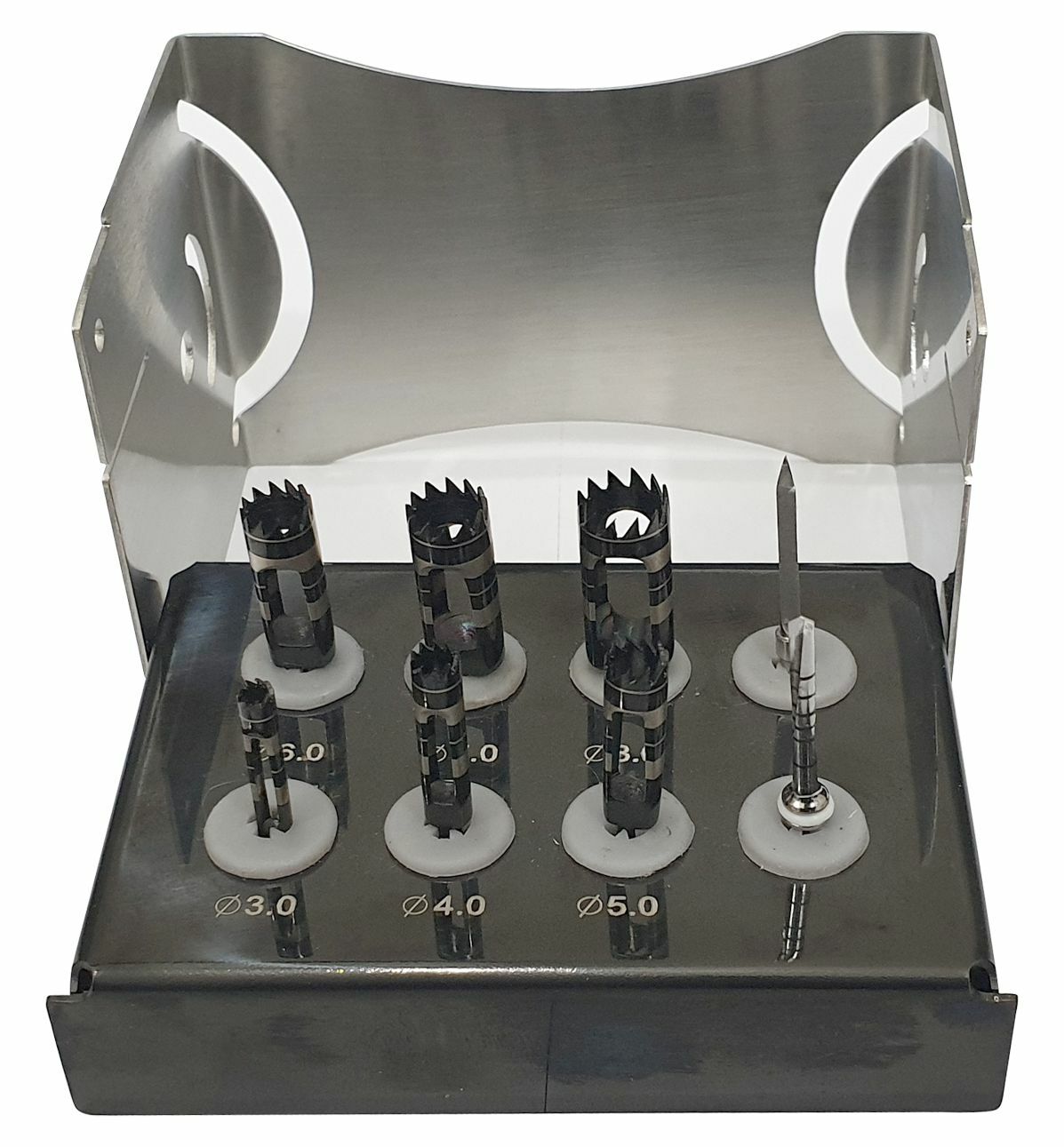 Dental Trephine Burs coated Drill Kit for professional. Set of 8 PCs