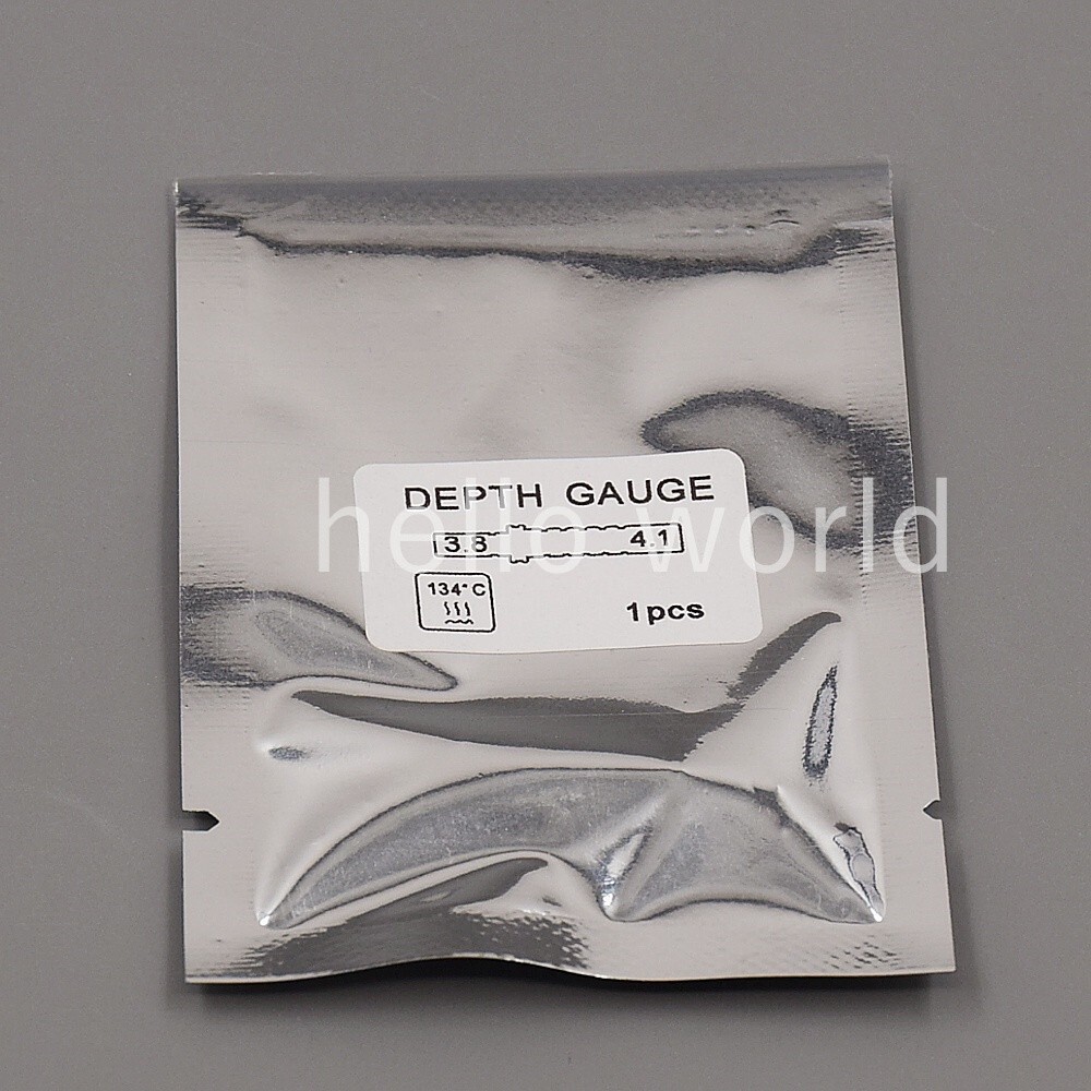 1Pcs/Bag Dental Double Head Implant Parallel Pin Depth Gauge Guide 3.8-4.1mm