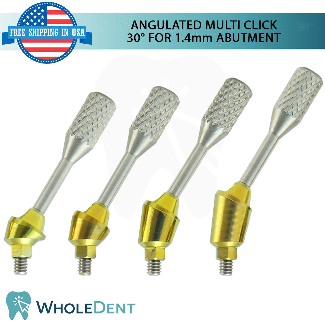 1X Angulated Multi Unit 30° 1.4mm Abutment Attachment Internal Hex 2.42mm