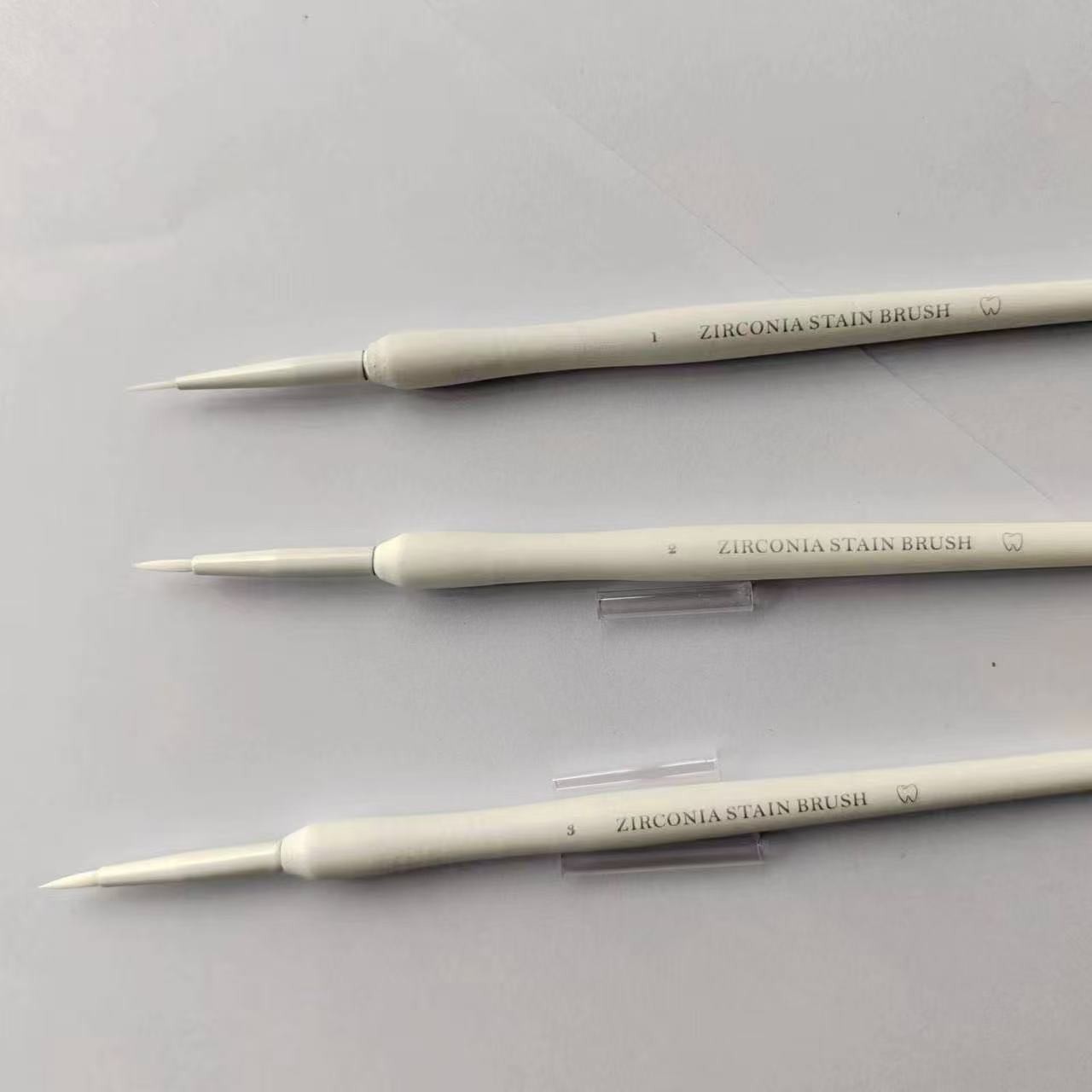 Dental Zirconia Stain Brush Metal-Free Pre-Sintering Color Application Fits MPF.
