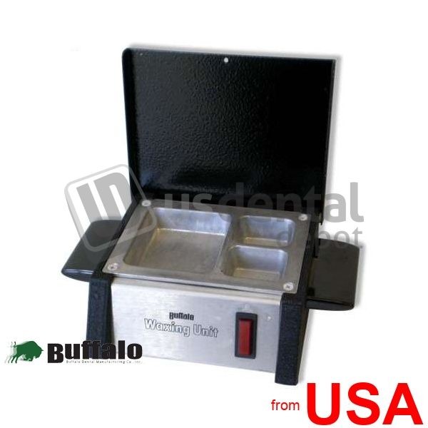 BUFFALO Waxing Unit, Aluminum Tray is 2.5in x 1.4 x 0.75in x 3 compartm 425323