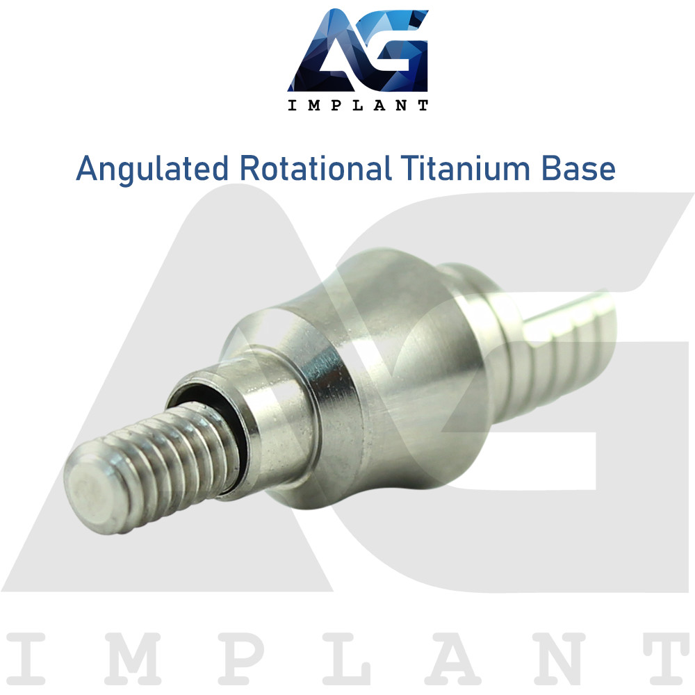 10 Angulated Titanium Base Rotational Prosthetic System Int Hexagon 2.42mm