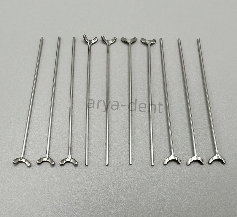 10pcs Dental Ortho Y-Type Retainer Clasp Oblique Clasps Bars Teeth Position Hold