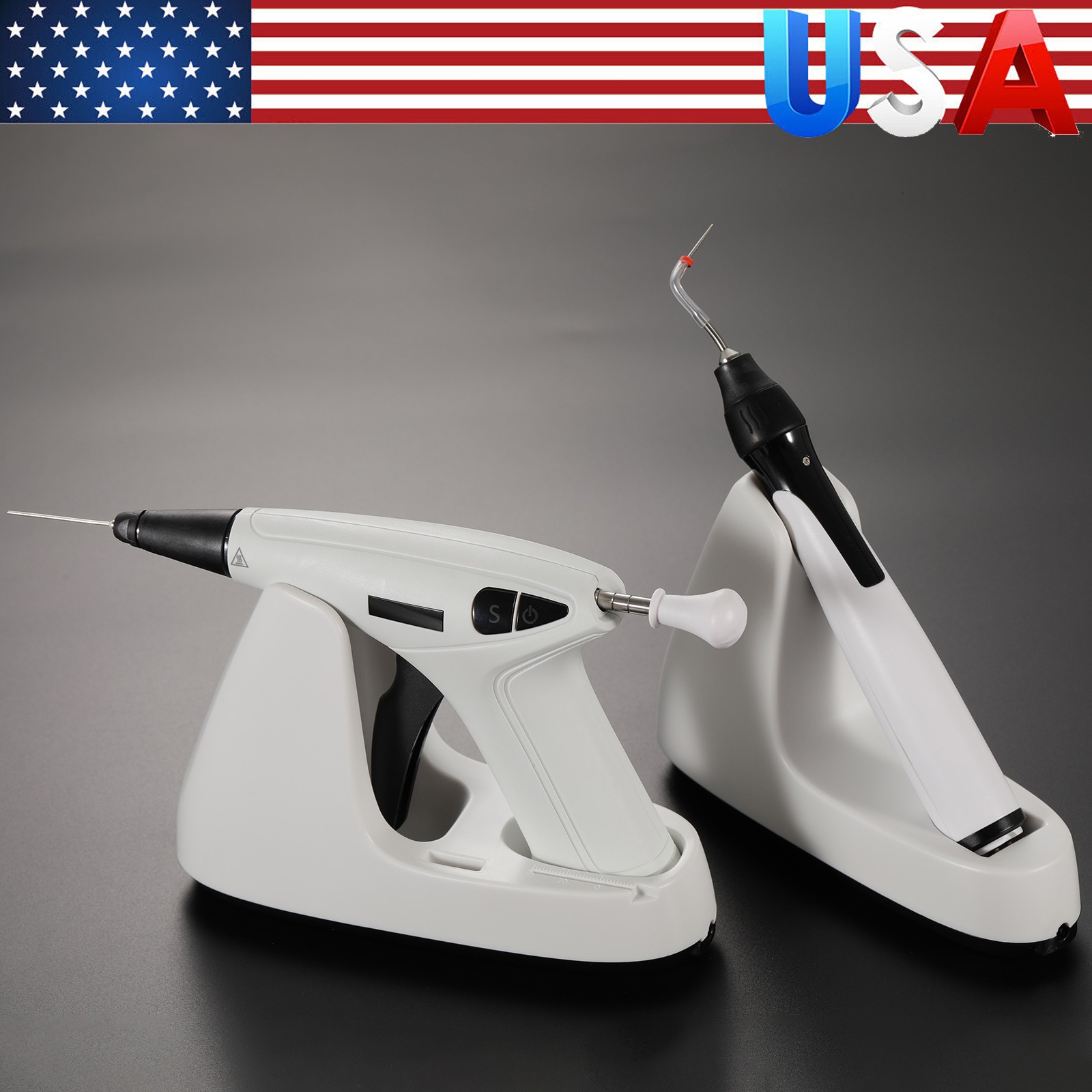 Dental Obturation System Endo Gun Heated Pen Percha Gutta +Buchanan Hand Plugger