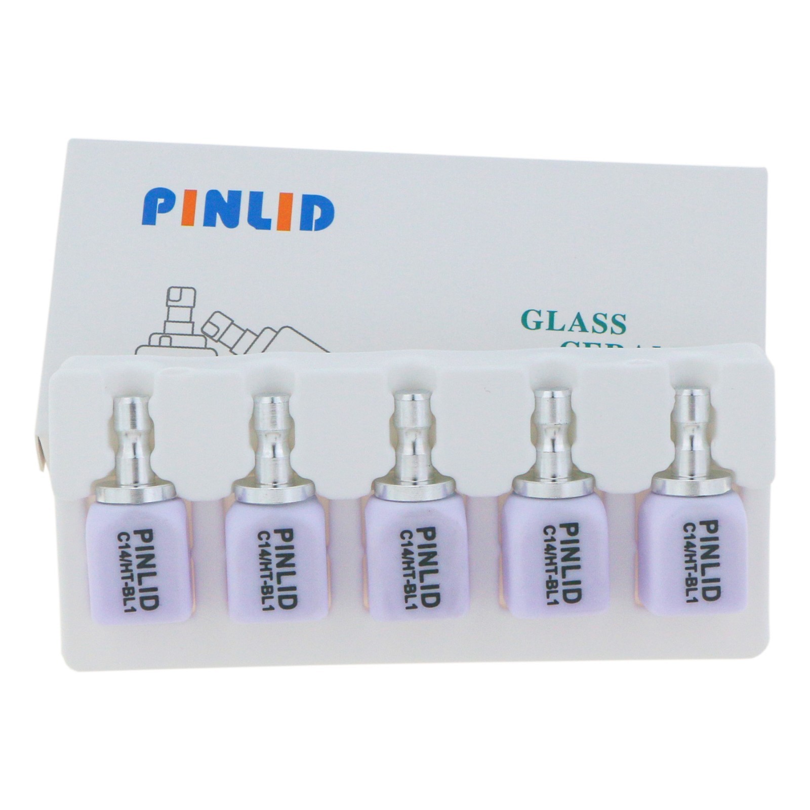 US C14 Dental Emax Ceramic Blocks HT Lithium Disilicate Cerec CAD CAM 5Pcs/Box