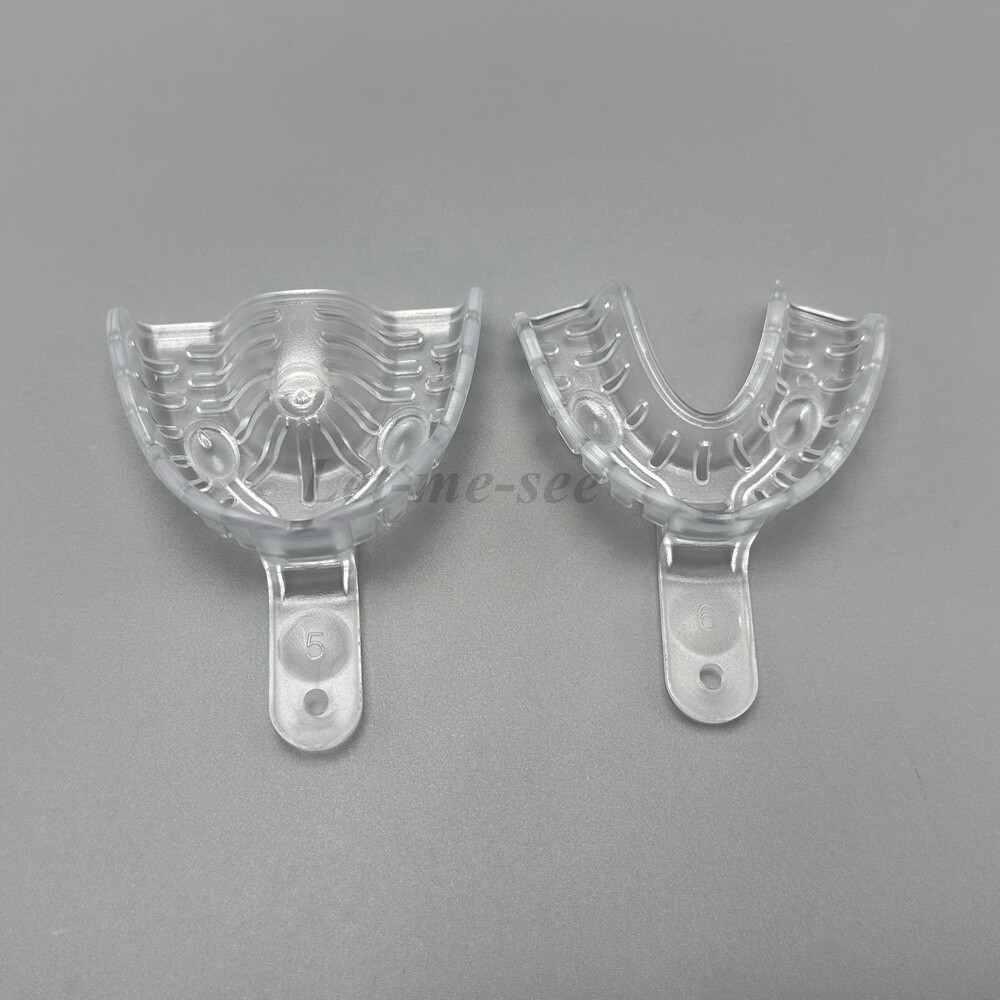 Dental Alginate Impression Trays Clear Autoclave 121°C Large Medium Small