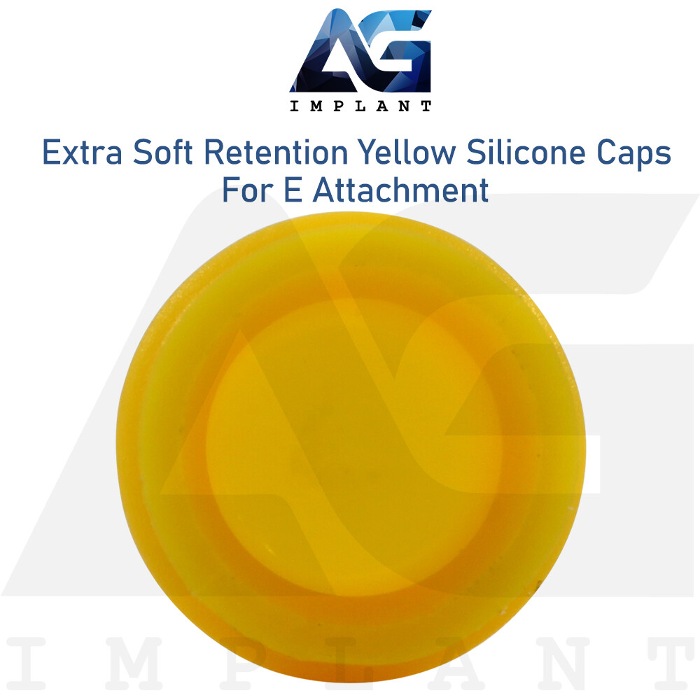 10 Extra Soft Regular Silicone Caps For E Attachment Dental Overdenture