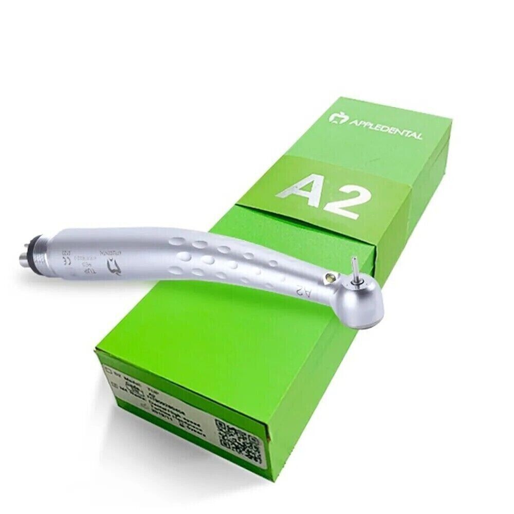 AppleDental A2 Led High Speed Turbine 2 Hole Handpiece Push Button Triple Water