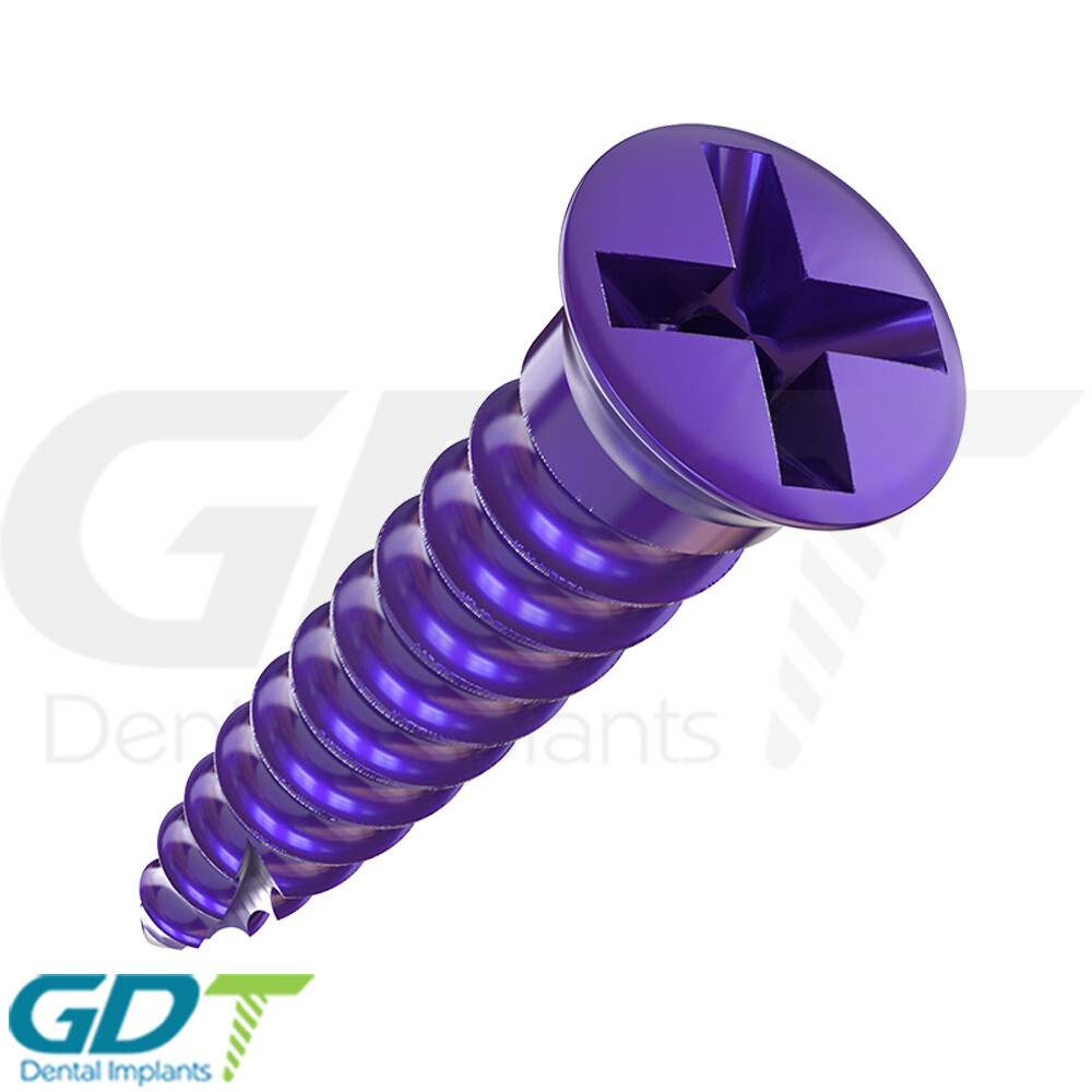 10 Self Drilling GBR Bon Screw Ø1.4mm, 8.0mm Membrane Fixation Dental Im plant