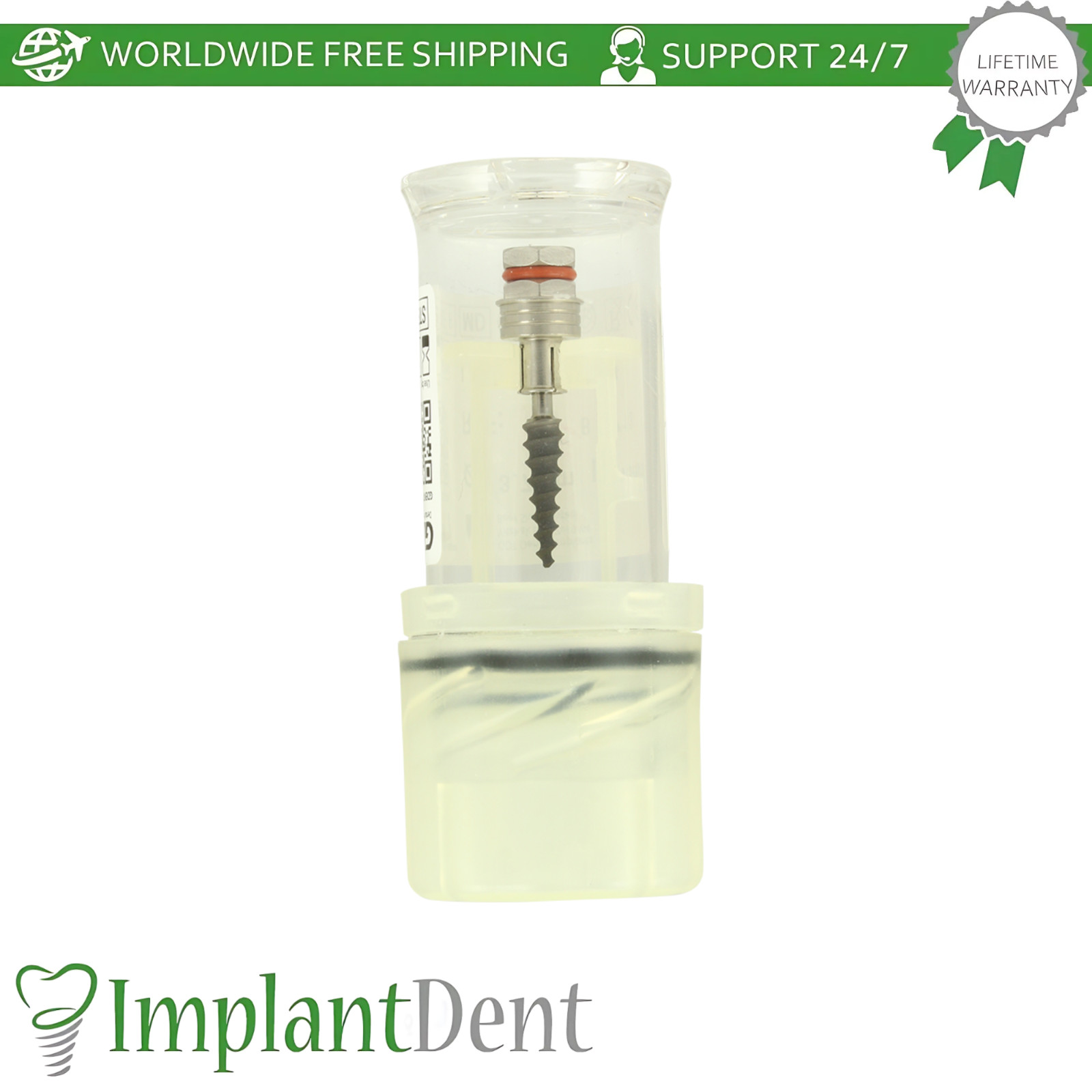 Dental OPIB Flexible Neck One Piece Titanium Fixture Set Immediate Loading
