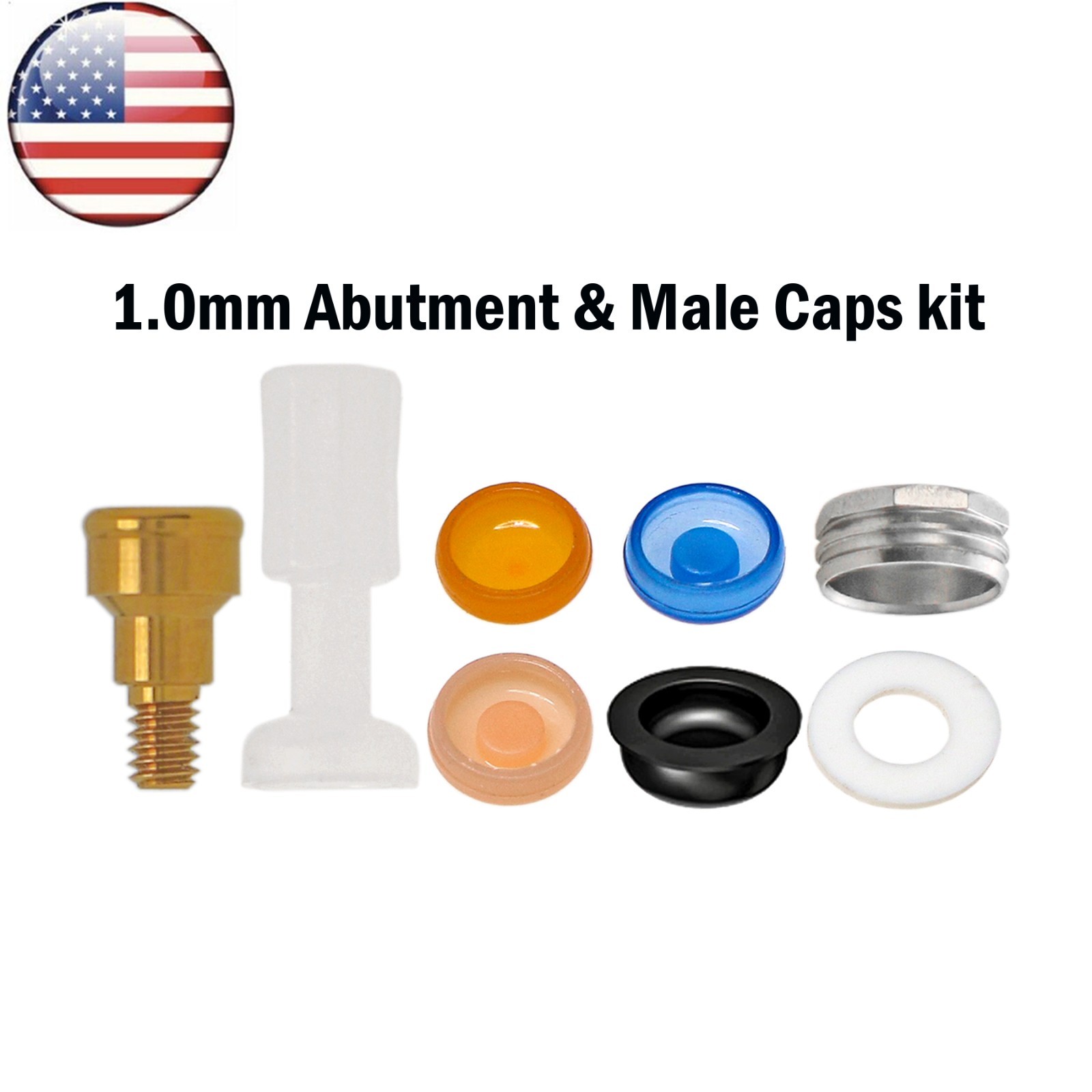 US for Zimmer Dental Locator Abutment Tapered Screw-Vent TSV Ø3.5/4.5mm Platform